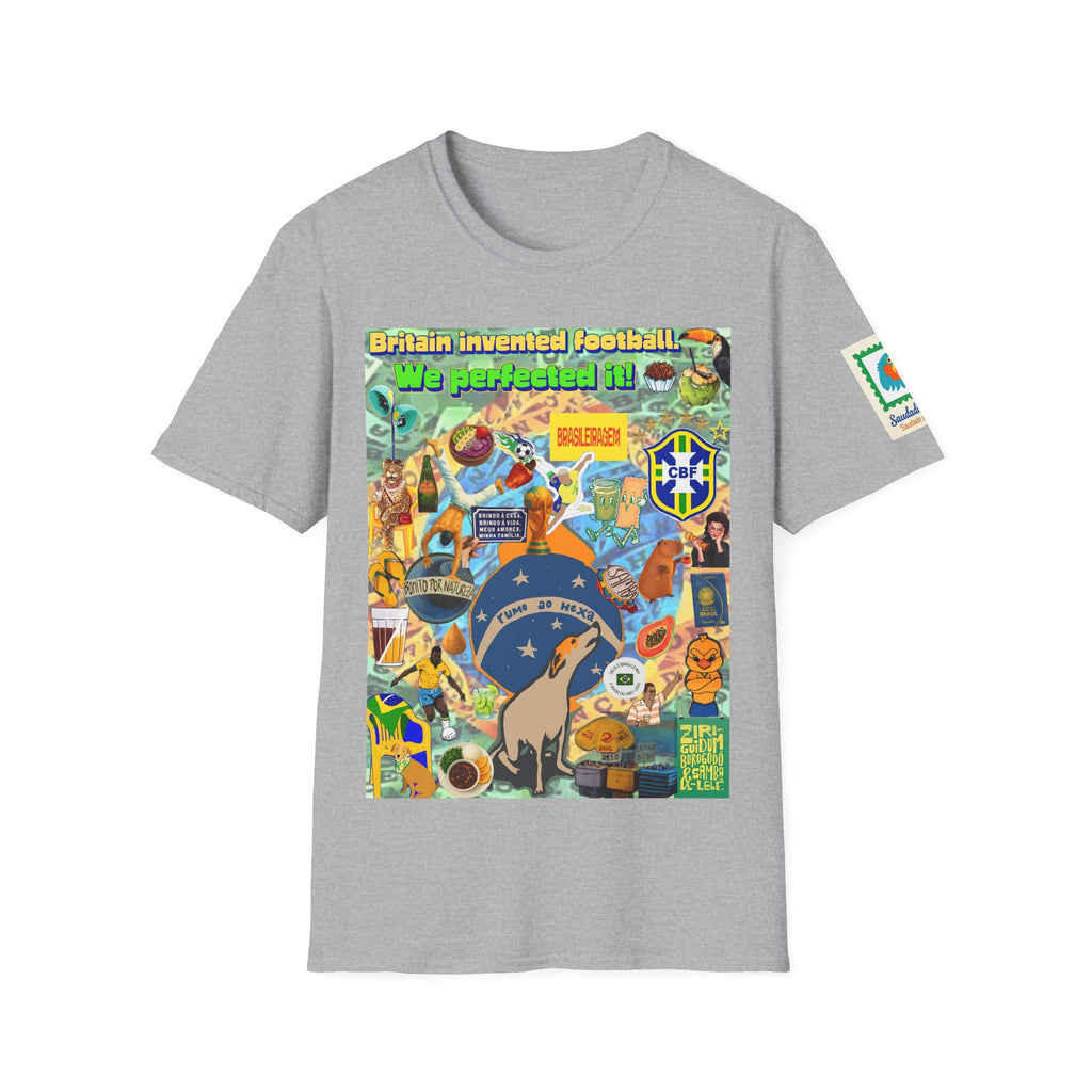 Unisex Graphic T-Shirt | Brasil x Britain - O jogo nasceu lá, mas o Brasil o elevou a outro patamar!