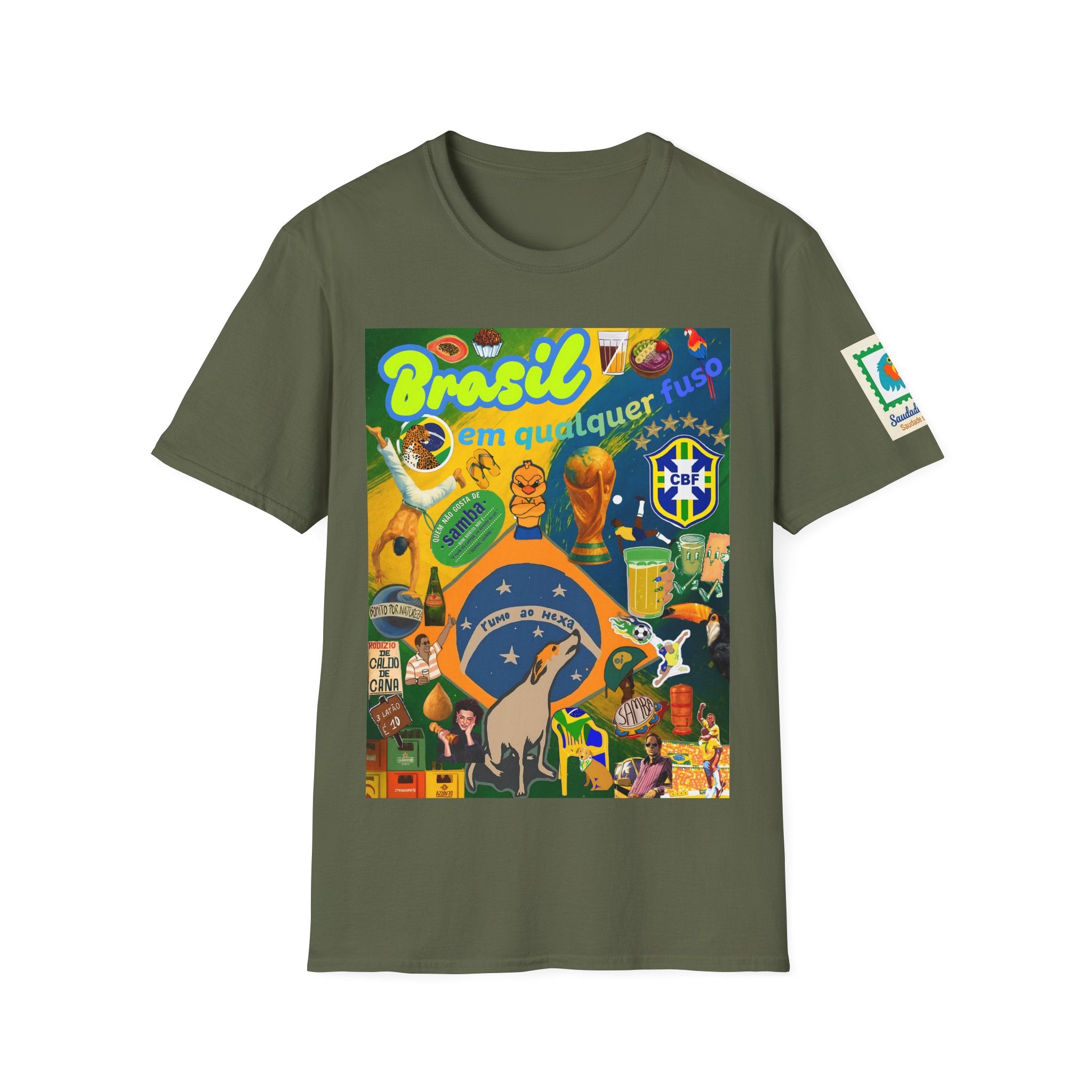 Unisex Graphic T-Shirt | Brasil em qualquer fuso.