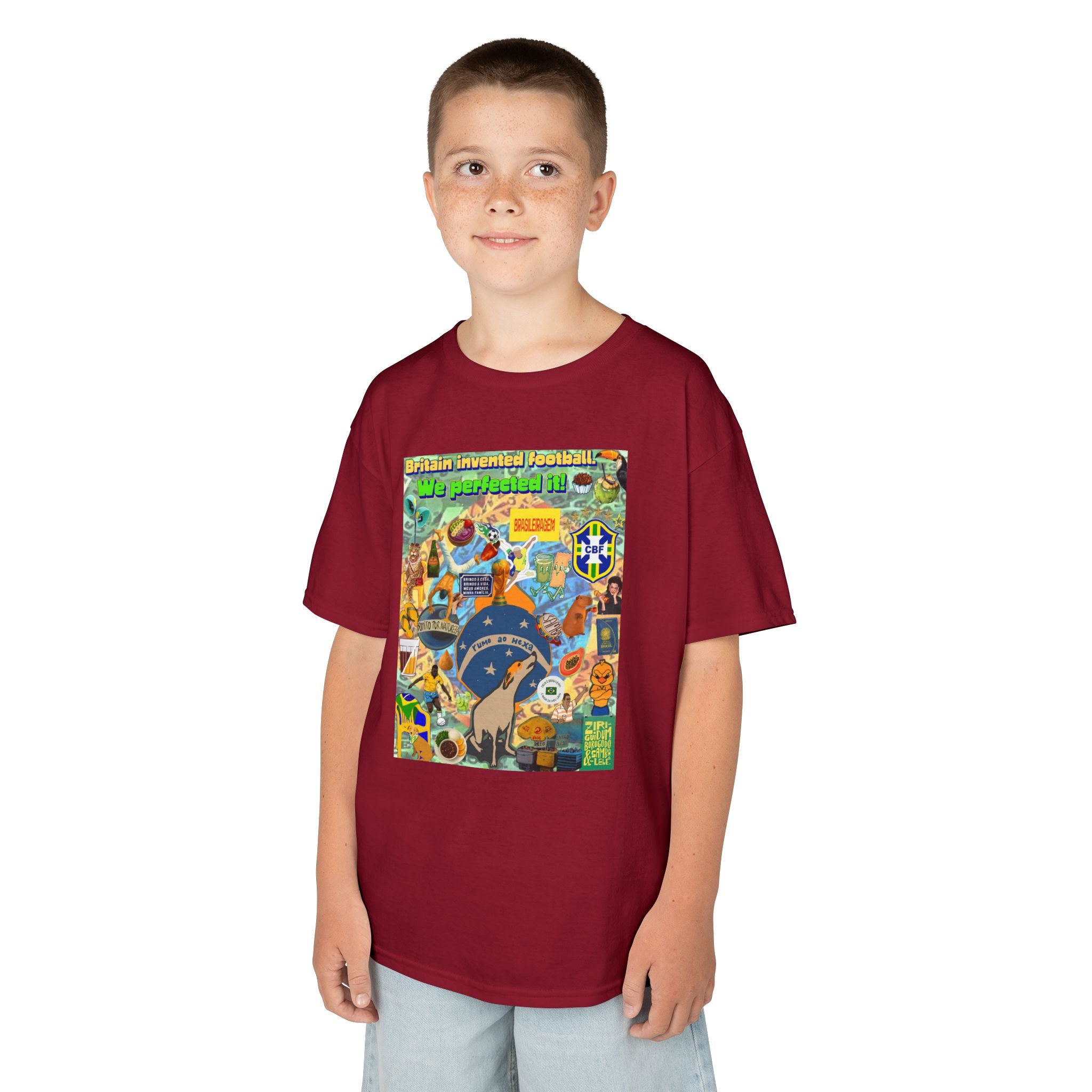 Unisex Kids 100% Algodão | Brasil x Britain - O jogo nasceu lá, mas o Brasil o elevou a outro patamar!