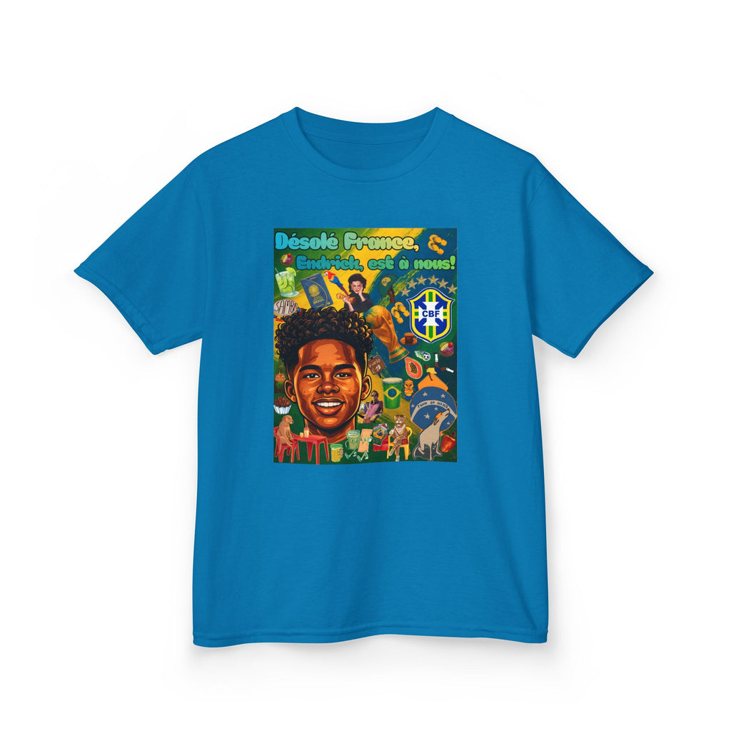 Unisex Kids 100% Algodão | Brasil x França