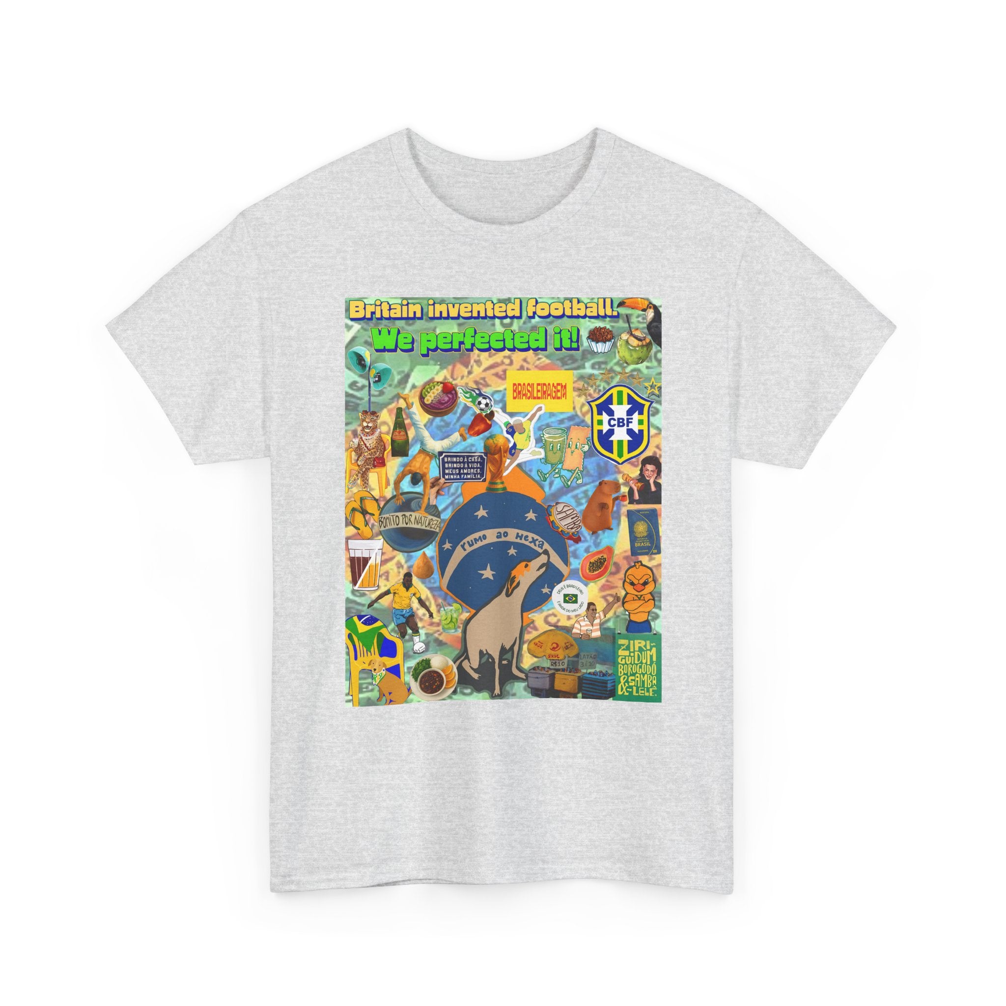 Unisex 100% Algodão OEKO-TEX®  | Brasil x Britain - O jogo nasceu lá, mas o Brasil o elevou a outro patamar!