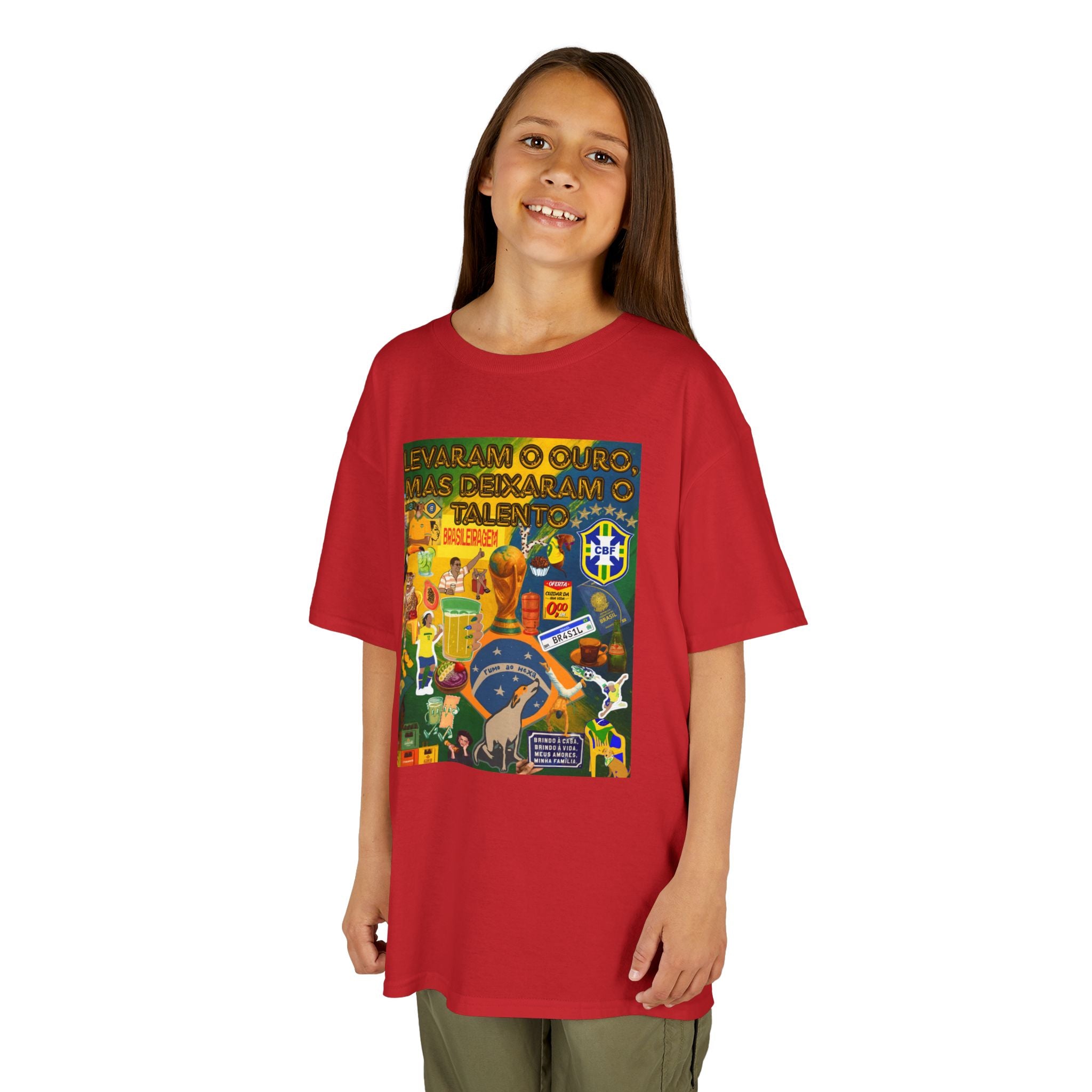 Unisex Kids 100% Algodão | Brasil x Portugal