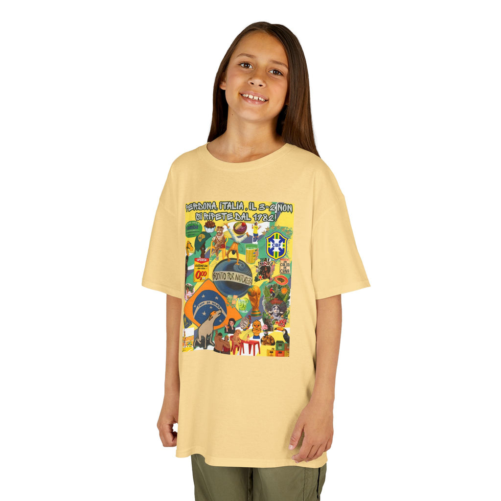 Unisex Kids 100% Algodão | Brasil x Itália