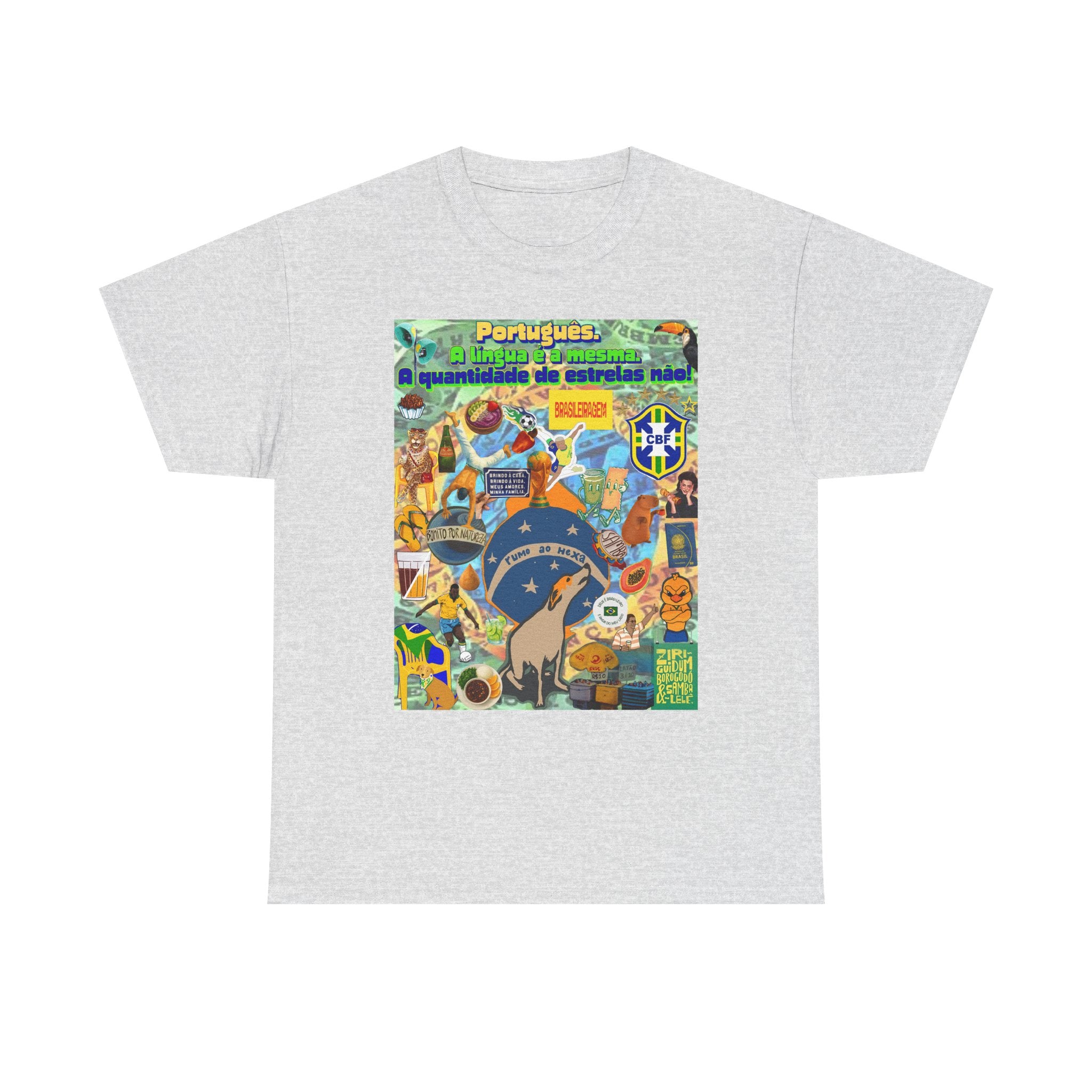Unisex 100% Algodão OEKO-TEX®  | Brasil x Portugal - Quantidade de estrelas.