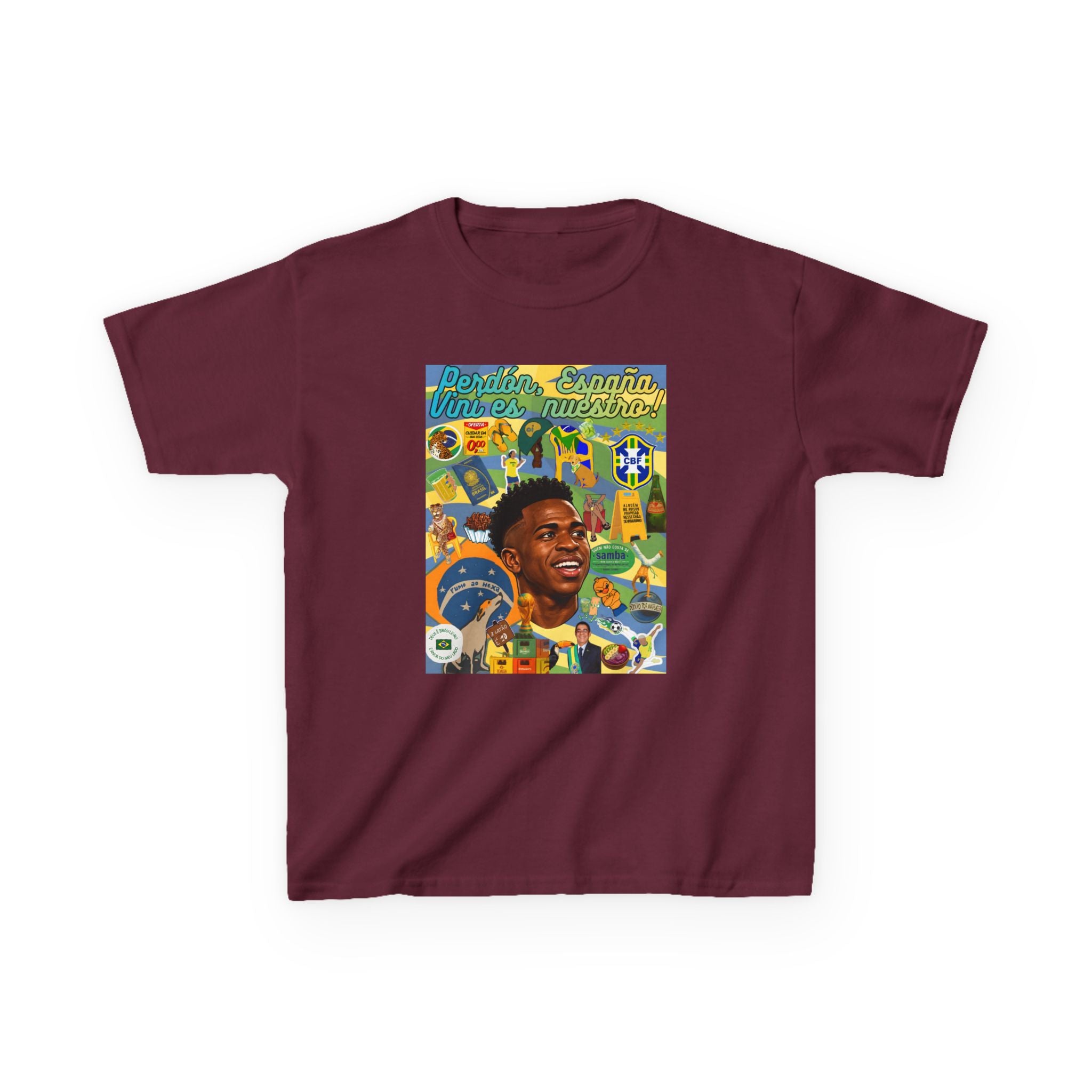 Unisex Kids 100% Algodão | Brasil x Espanha