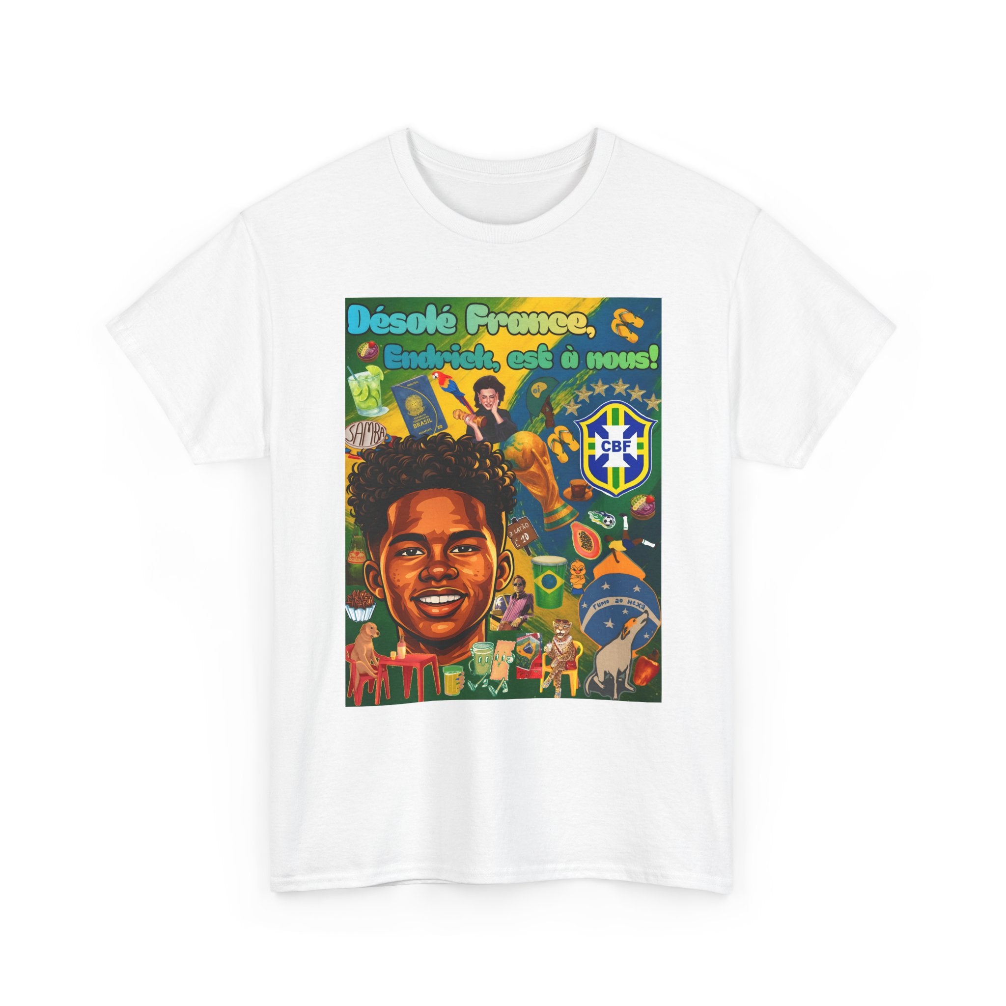 Unisex 100% Algodão OEKO-TEX®  | Brasil x França