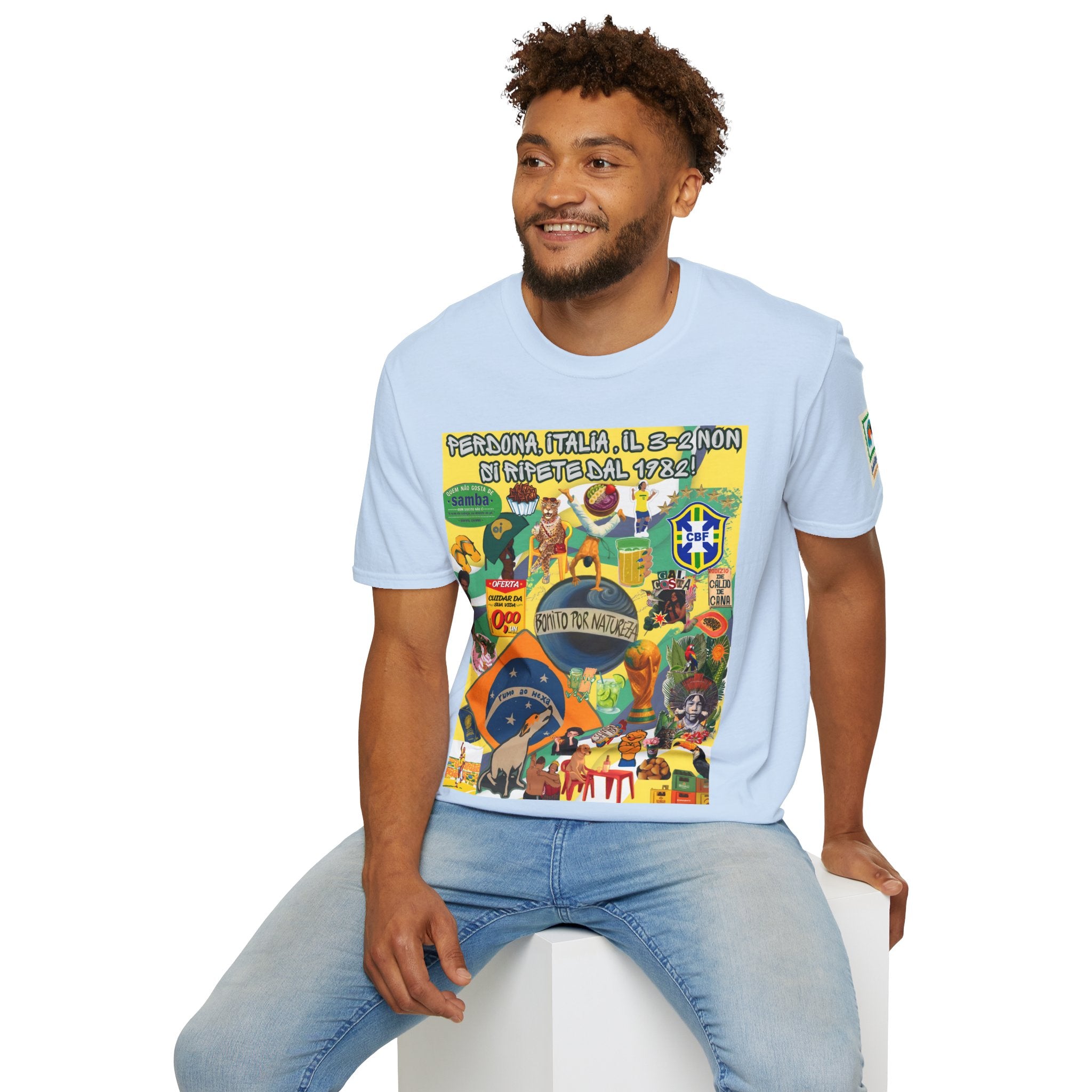 Unisex Graphic T-Shirt | Brasil x Itália