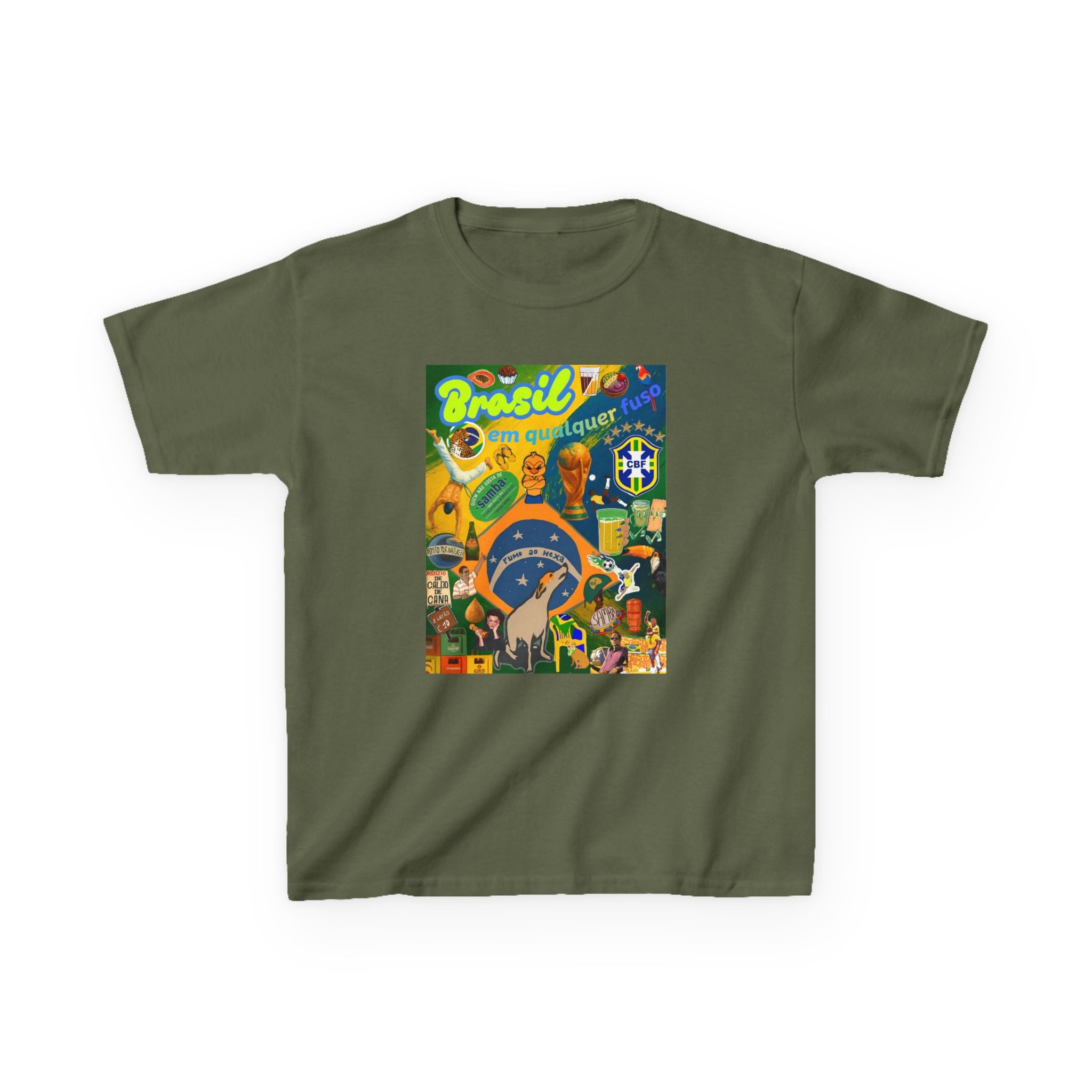 Unisex Kids 100% Algodão | Brasil em qualquer fuso!