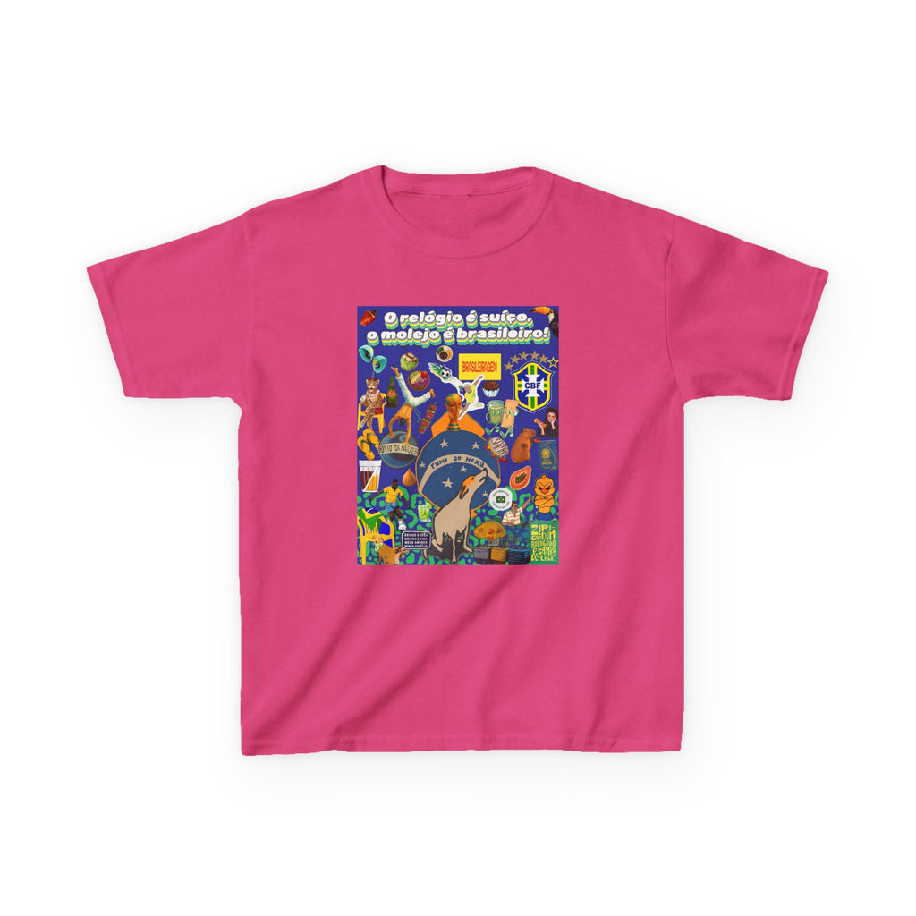 Unisex Kids 100% Algodão | Brasil x Suíça - O relógio é deles, o molejo é nosso!