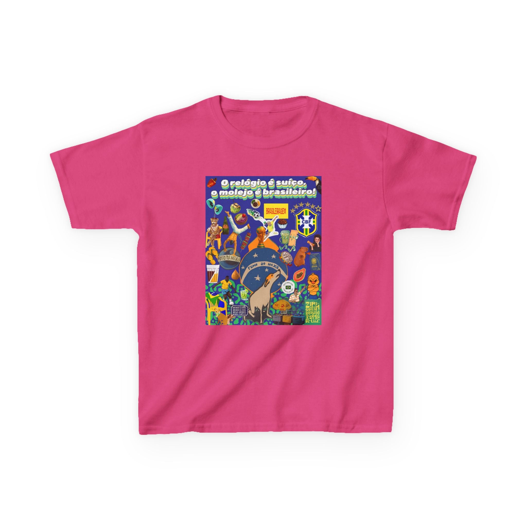 Unisex Kids 100% Algodão | Brasil x Suíça - O relógio é deles, o molejo é nosso!