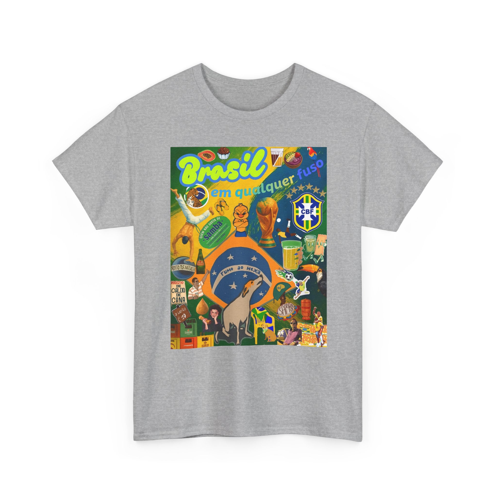 Unisex 100% Algodão OEKO-TEX®  | Brasil em qualquer fuso!