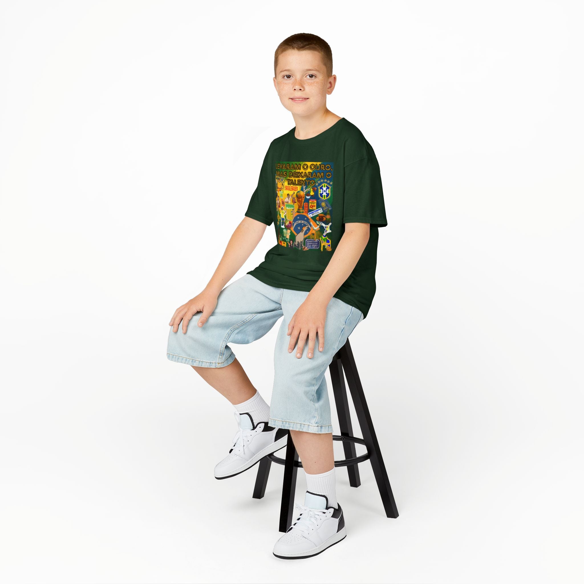 Unisex Kids 100% Algodão | Brasil x Portugal