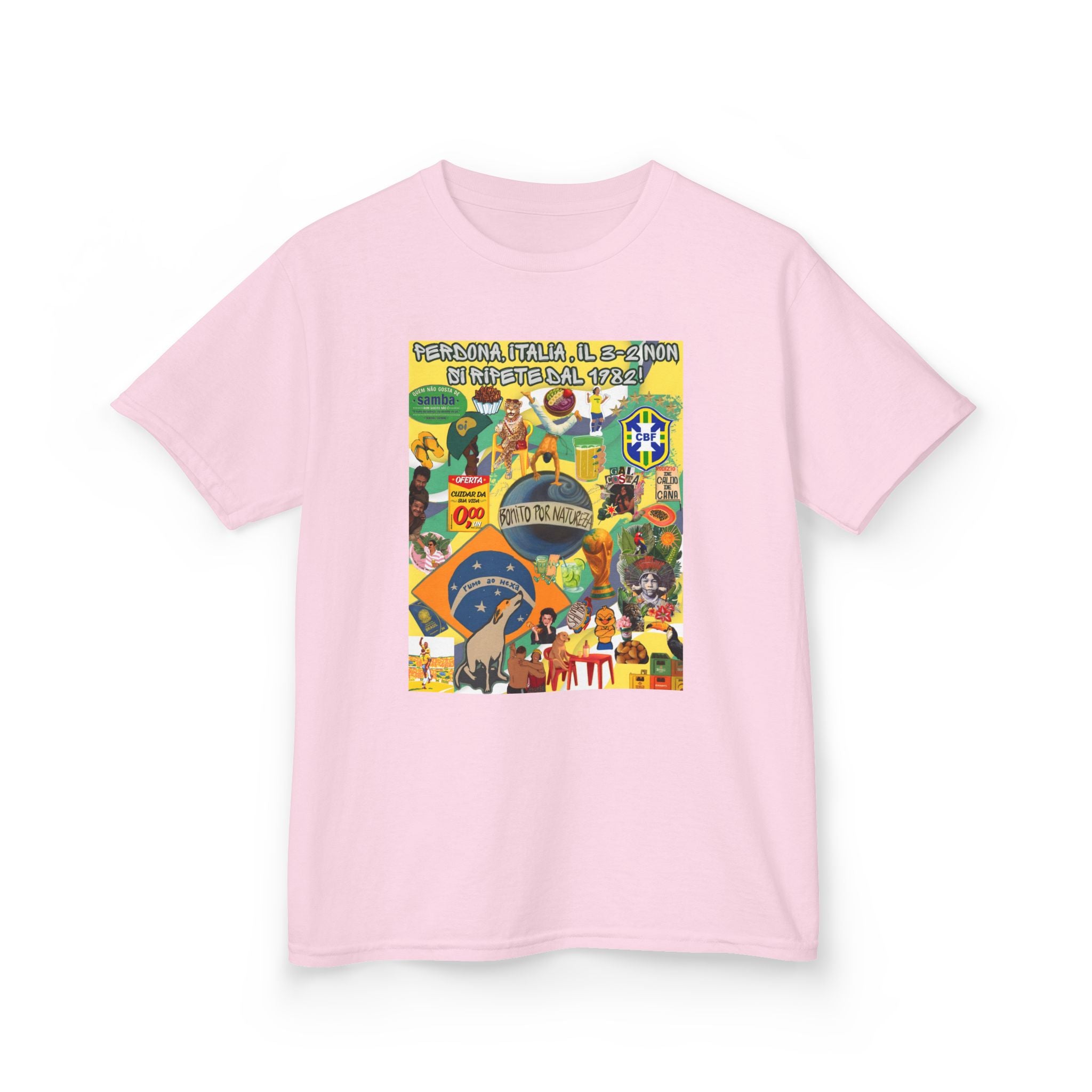Unisex Kids 100% Algodão | Brasil x Itália
