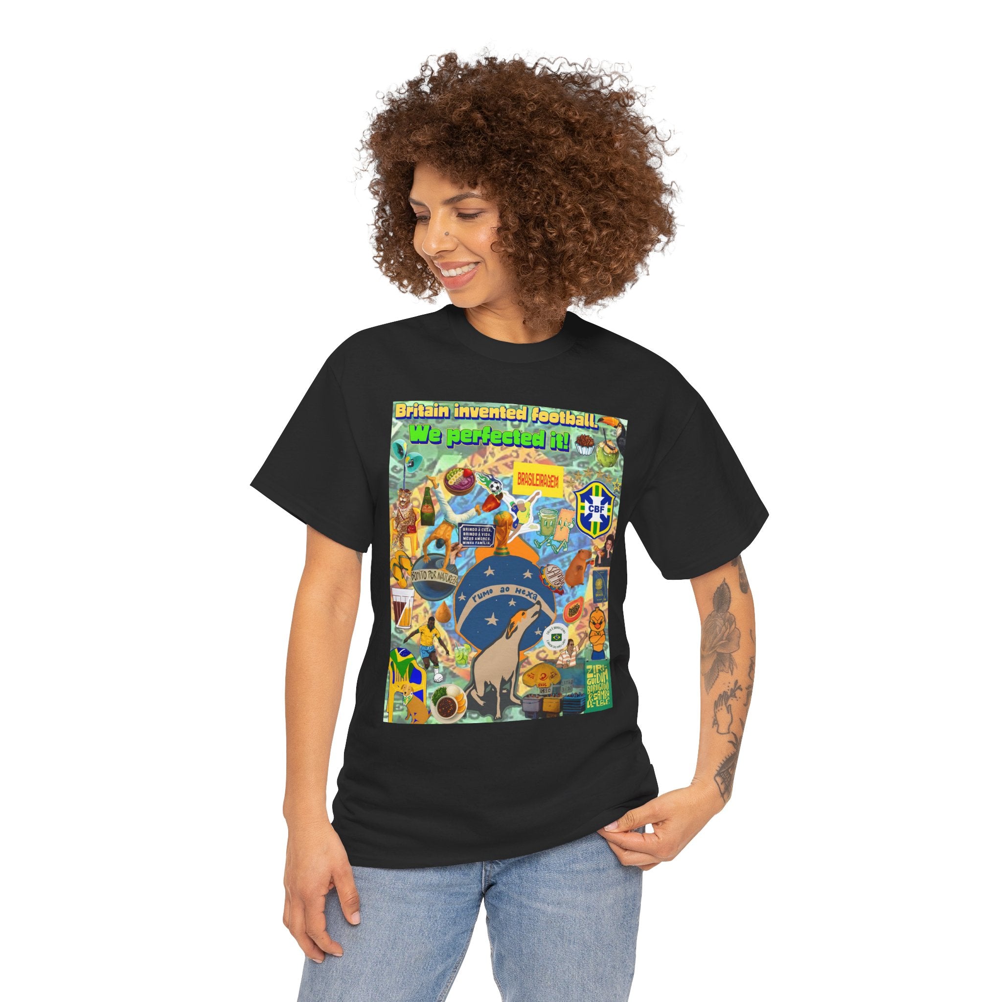 Unisex 100% Algodão OEKO-TEX®  | Brasil x Britain - O jogo nasceu lá, mas o Brasil o elevou a outro patamar!