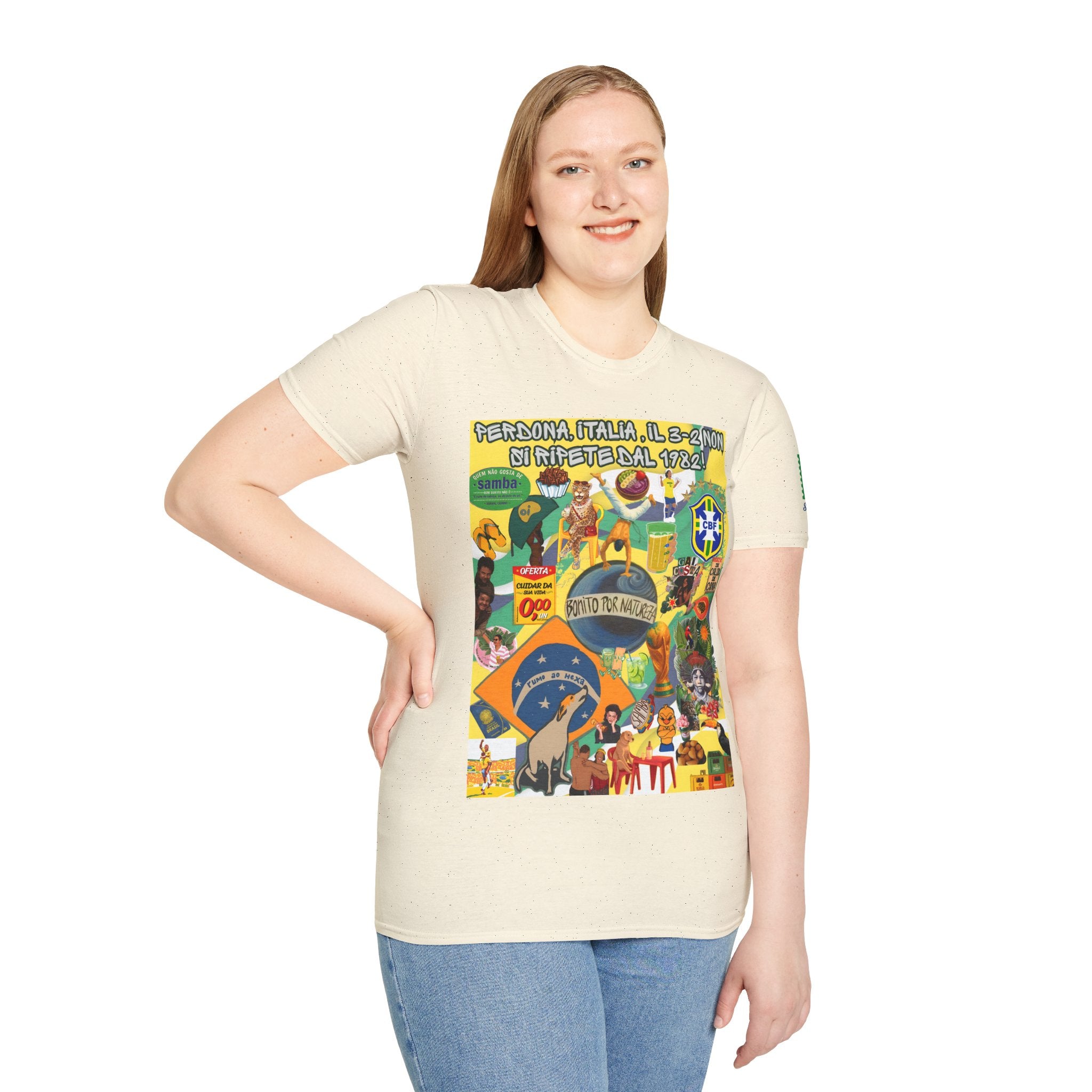 Unisex Graphic T-Shirt | Brasil x Itália