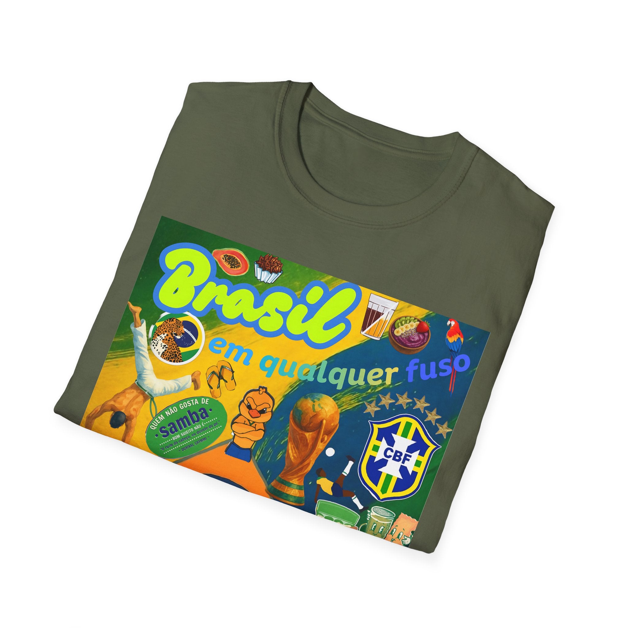 Unisex Graphic T-Shirt | Brasil em qualquer fuso.