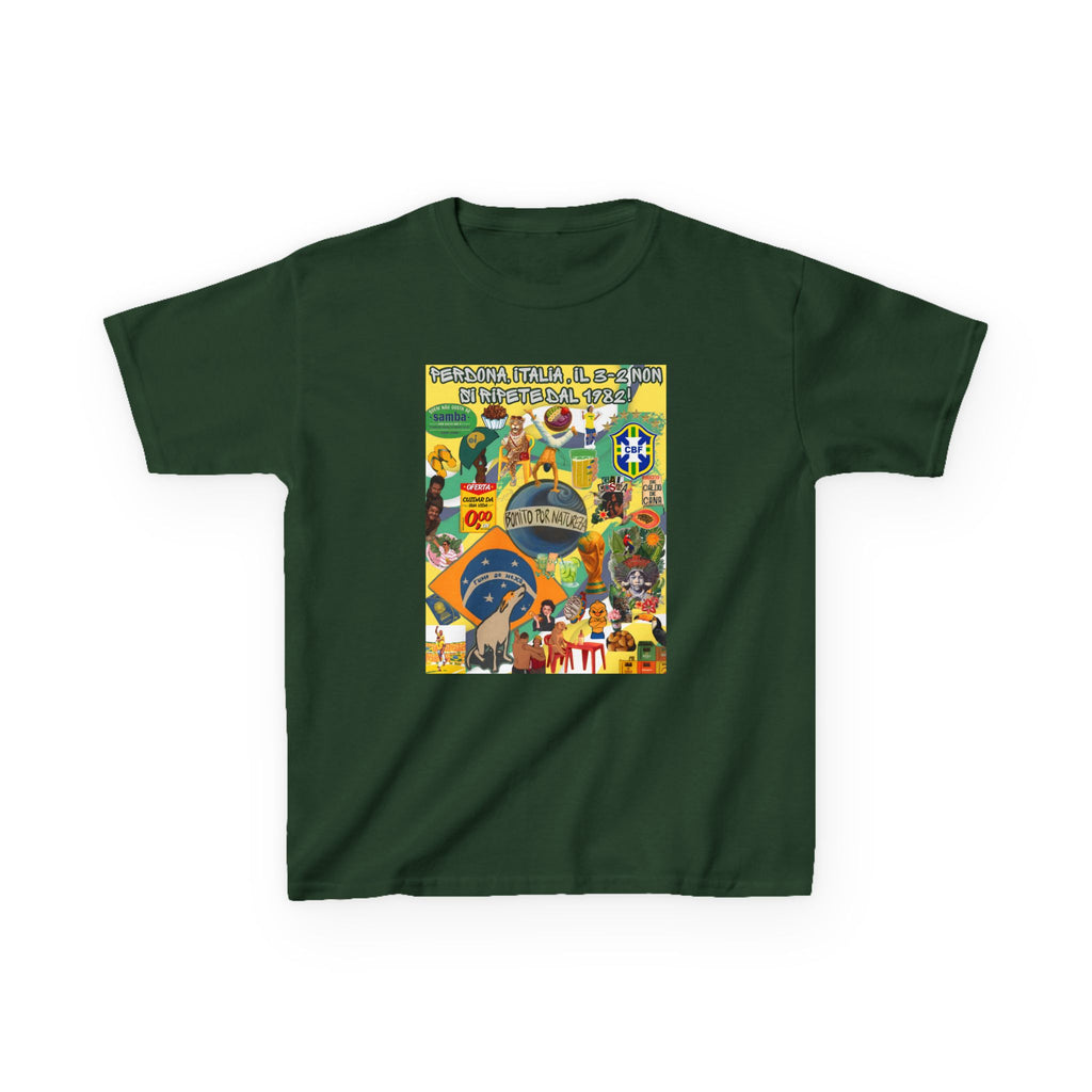 Unisex Kids 100% Algodão | Brasil x Itália