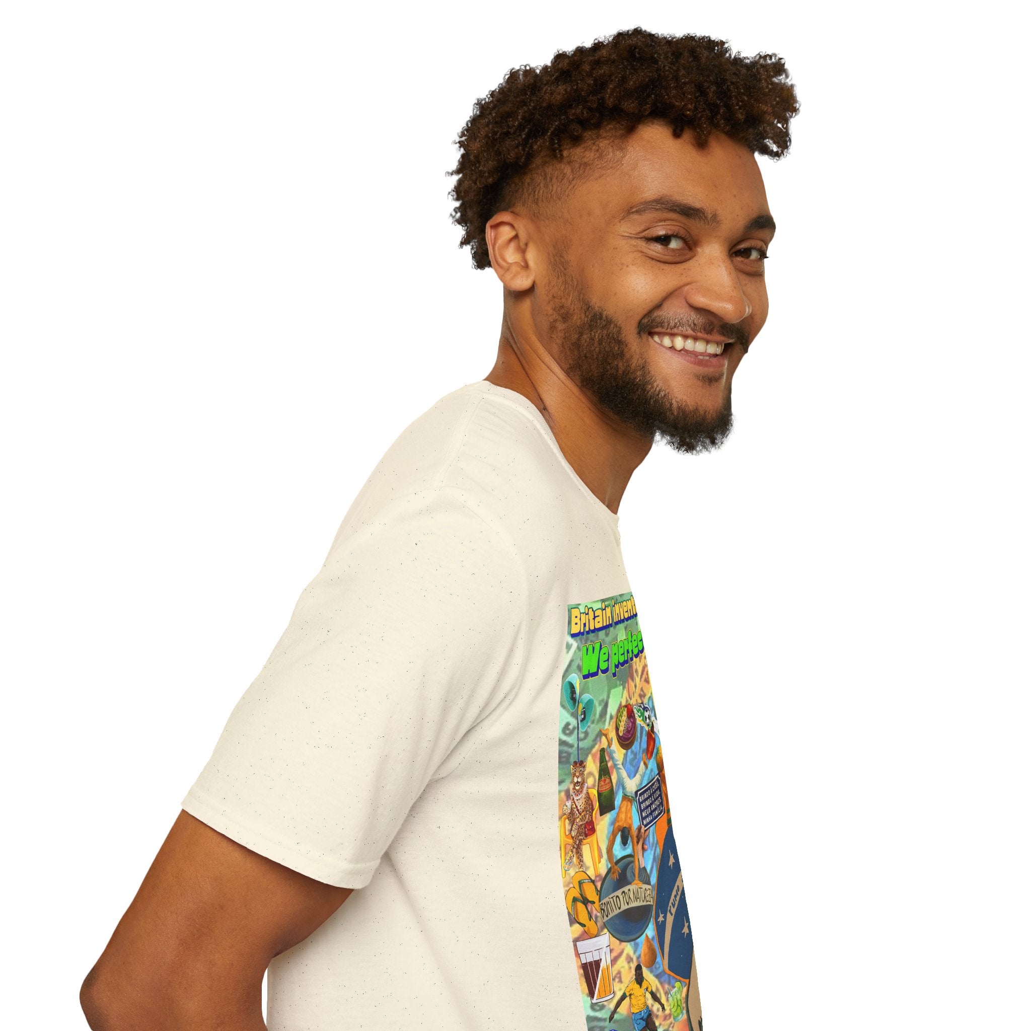Unisex Graphic T-Shirt | Brasil x Britain - O jogo nasceu lá, mas o Brasil o elevou a outro patamar!