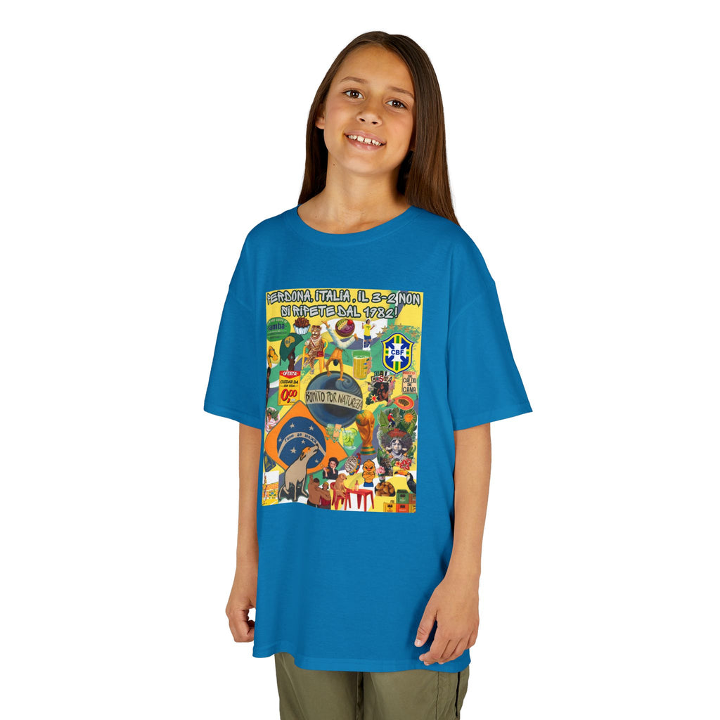 Unisex Kids 100% Algodão | Brasil x Itália