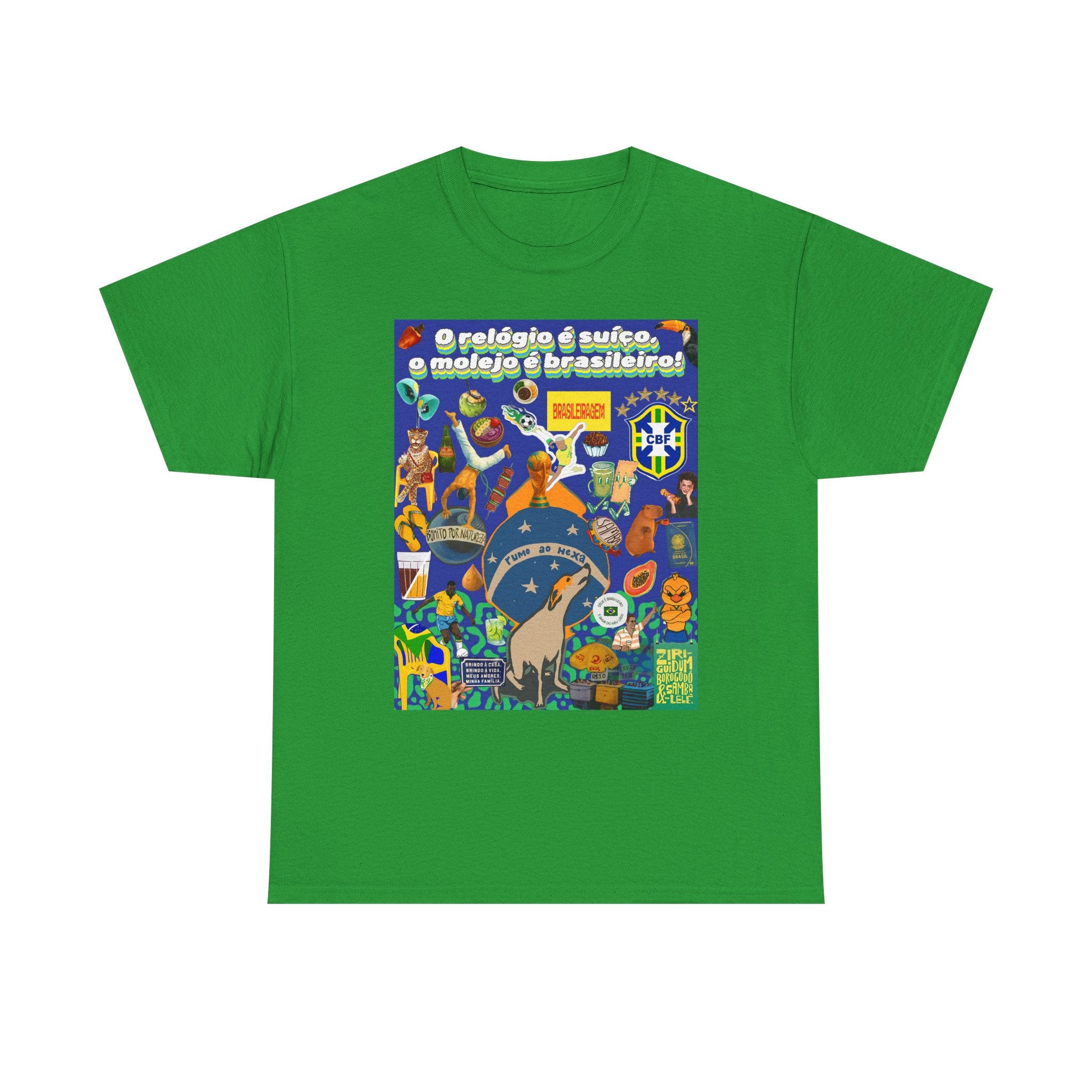 Unisex 100% Algodão OEKO-TEX®  | Brasil x Suíça - O relógio é suíço, mas o molejo é nosso!