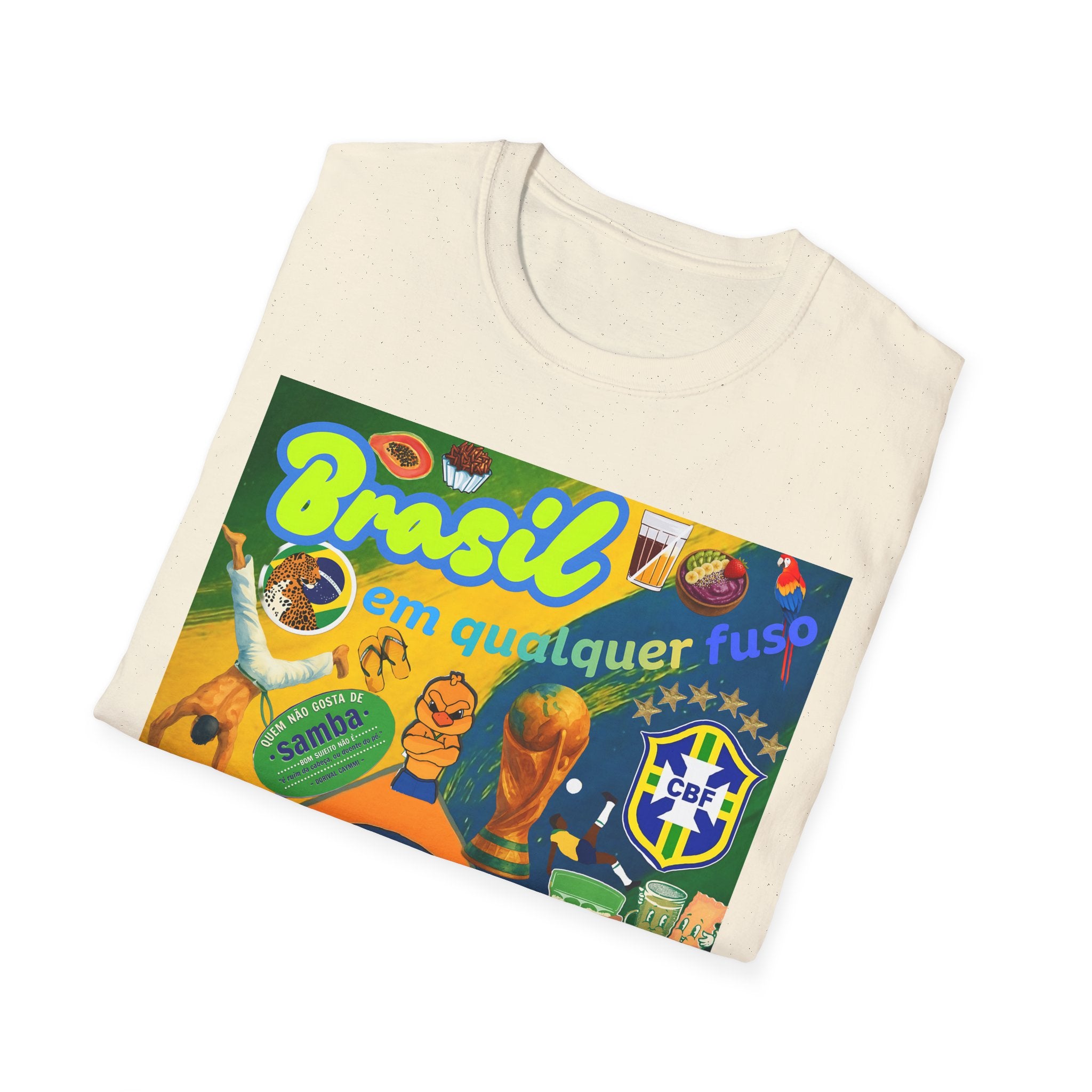 Unisex Graphic T-Shirt | Brasil em qualquer fuso.