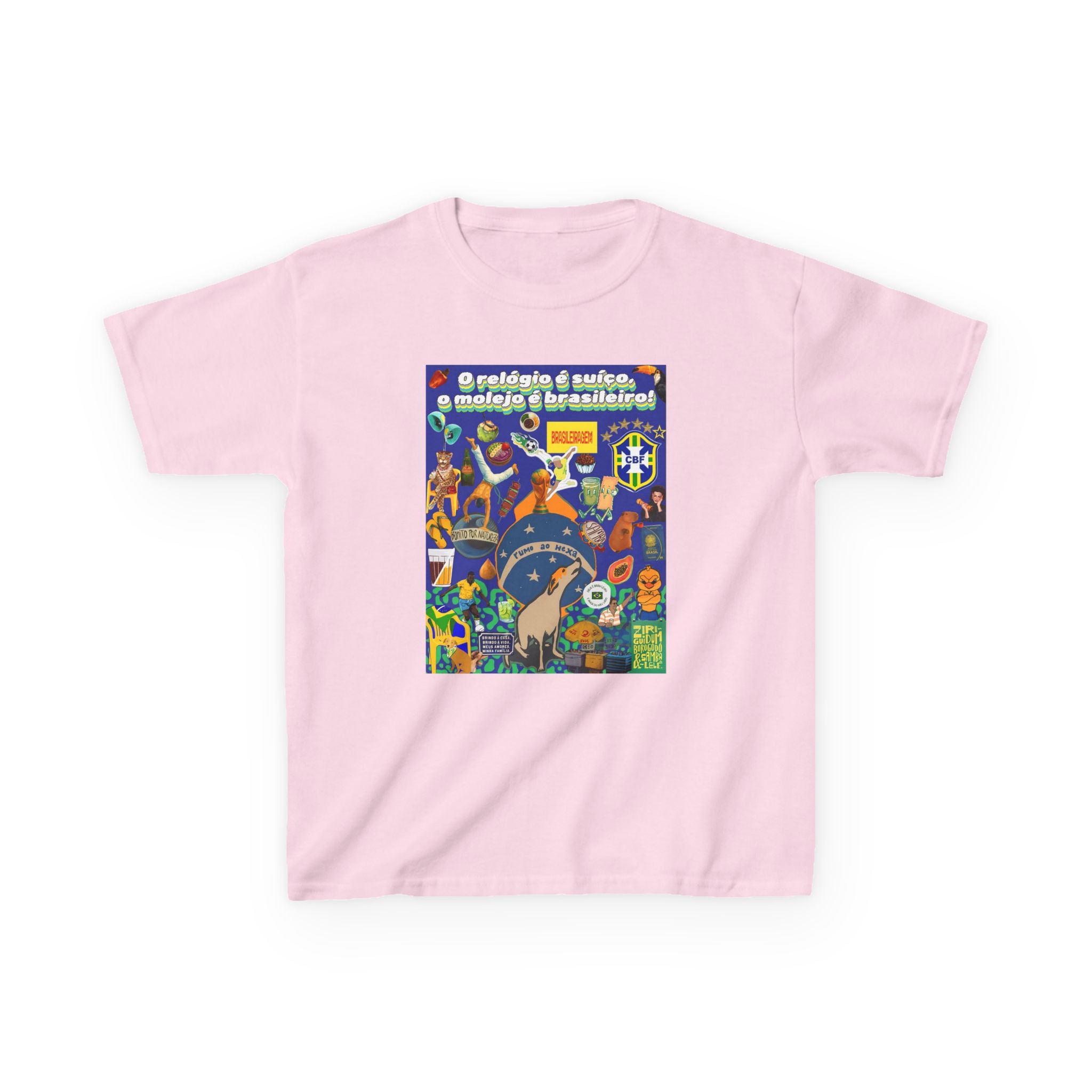 Unisex Kids 100% Algodão | Brasil x Suíça - O relógio é deles, o molejo é nosso!