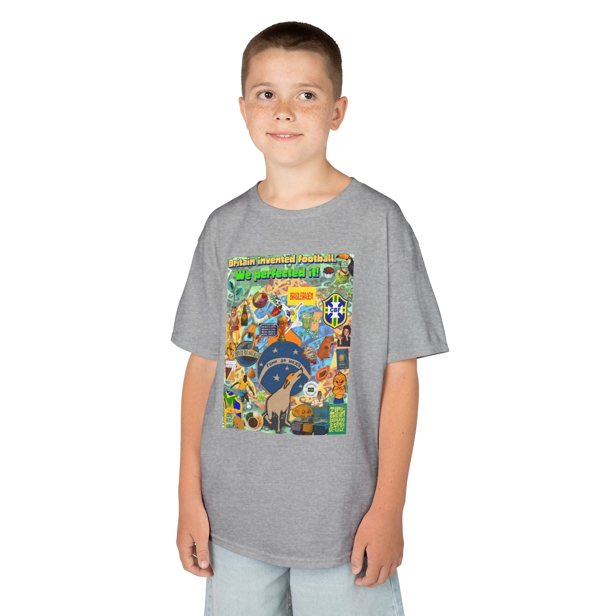 Unisex Kids 100% Algodão | Brasil x Britain - O jogo nasceu lá, mas o Brasil o elevou a outro patamar!