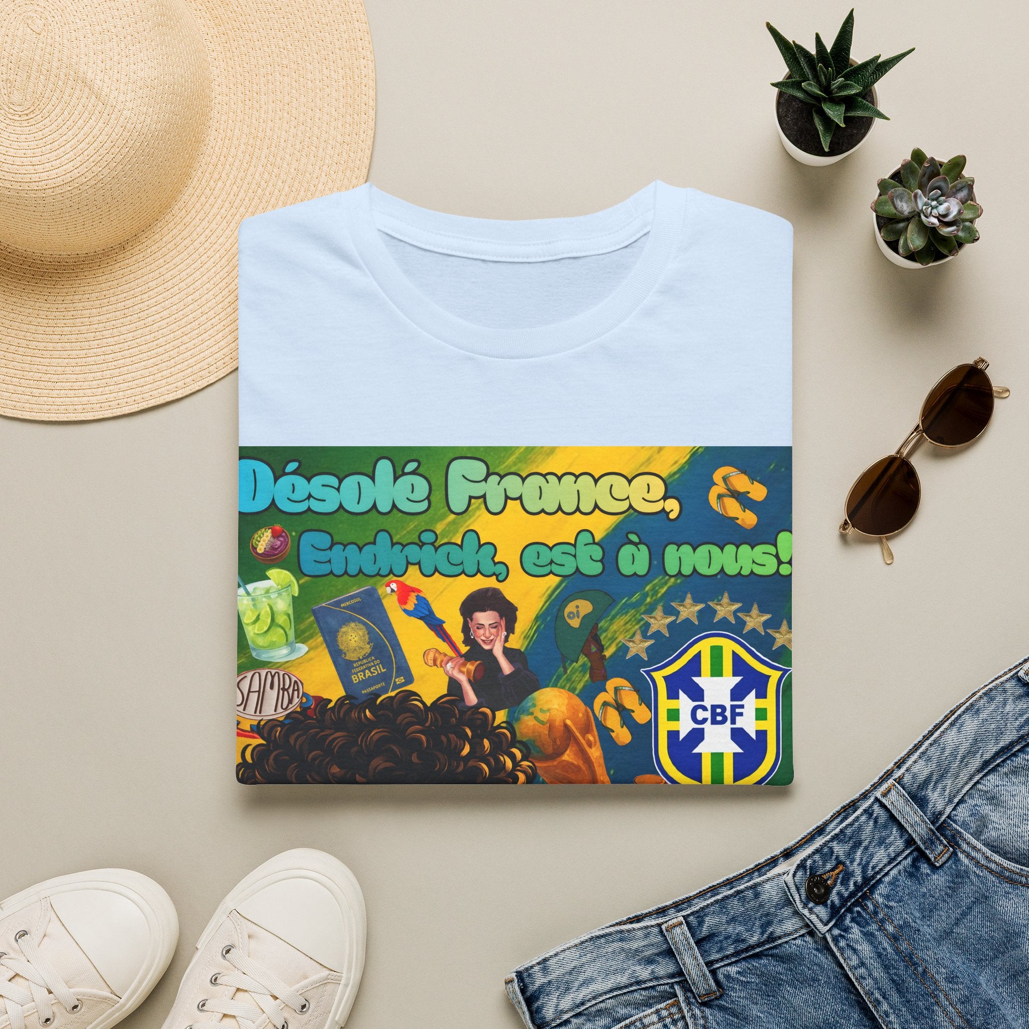 Unisex Graphic T-Shirt | Brasil x França