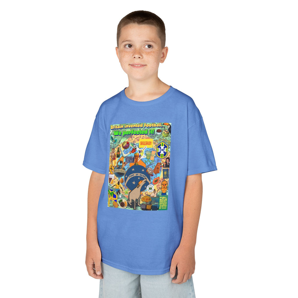 Unisex Kids 100% Algodão | Brasil x Britain - O jogo nasceu lá, mas o Brasil o elevou a outro patamar!
