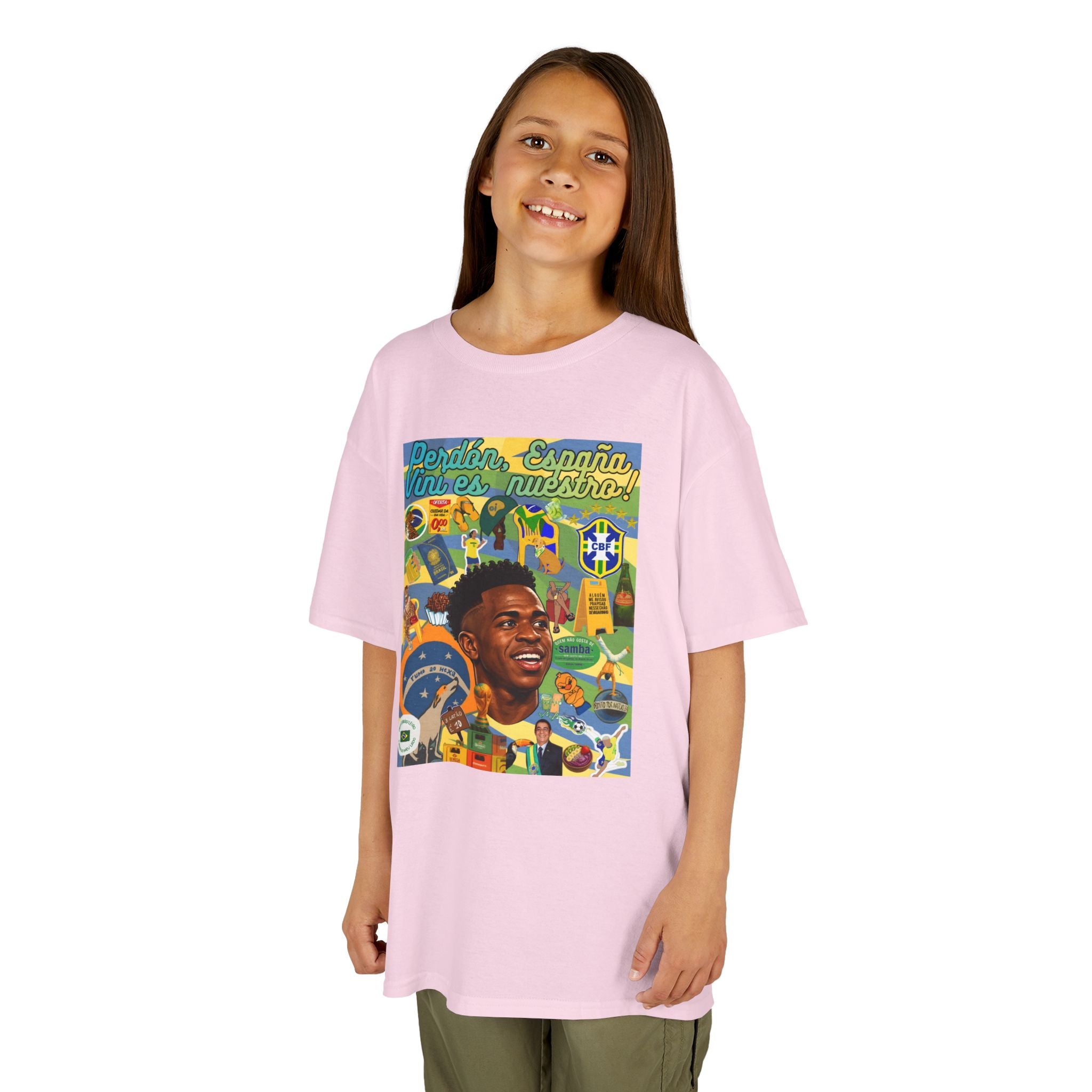 Unisex Kids 100% Algodão | Brasil x Espanha