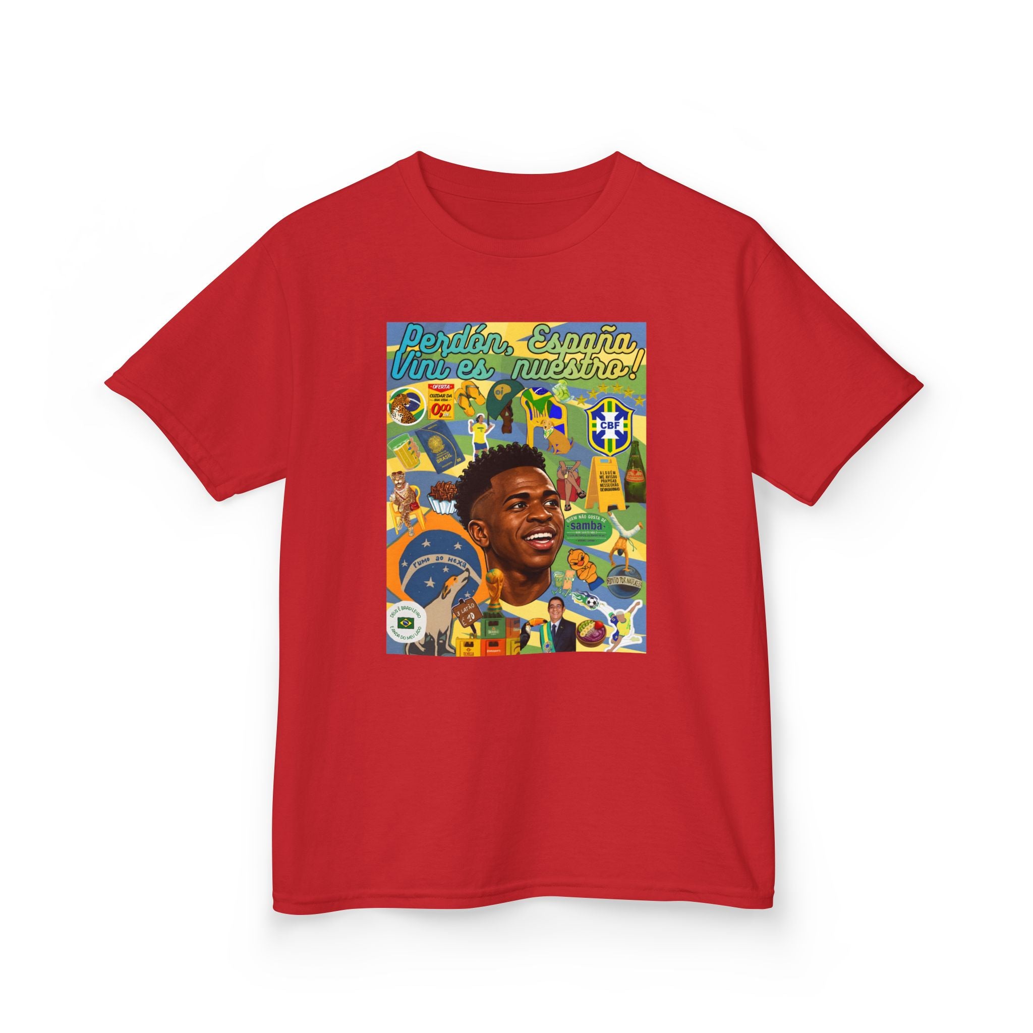 Unisex Kids 100% Algodão | Brasil x Espanha