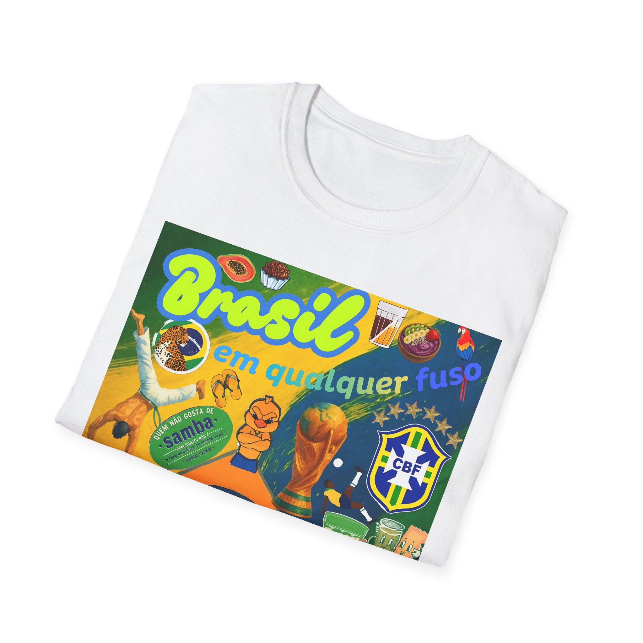 Unisex Graphic T-Shirt | Brasil em qualquer fuso.