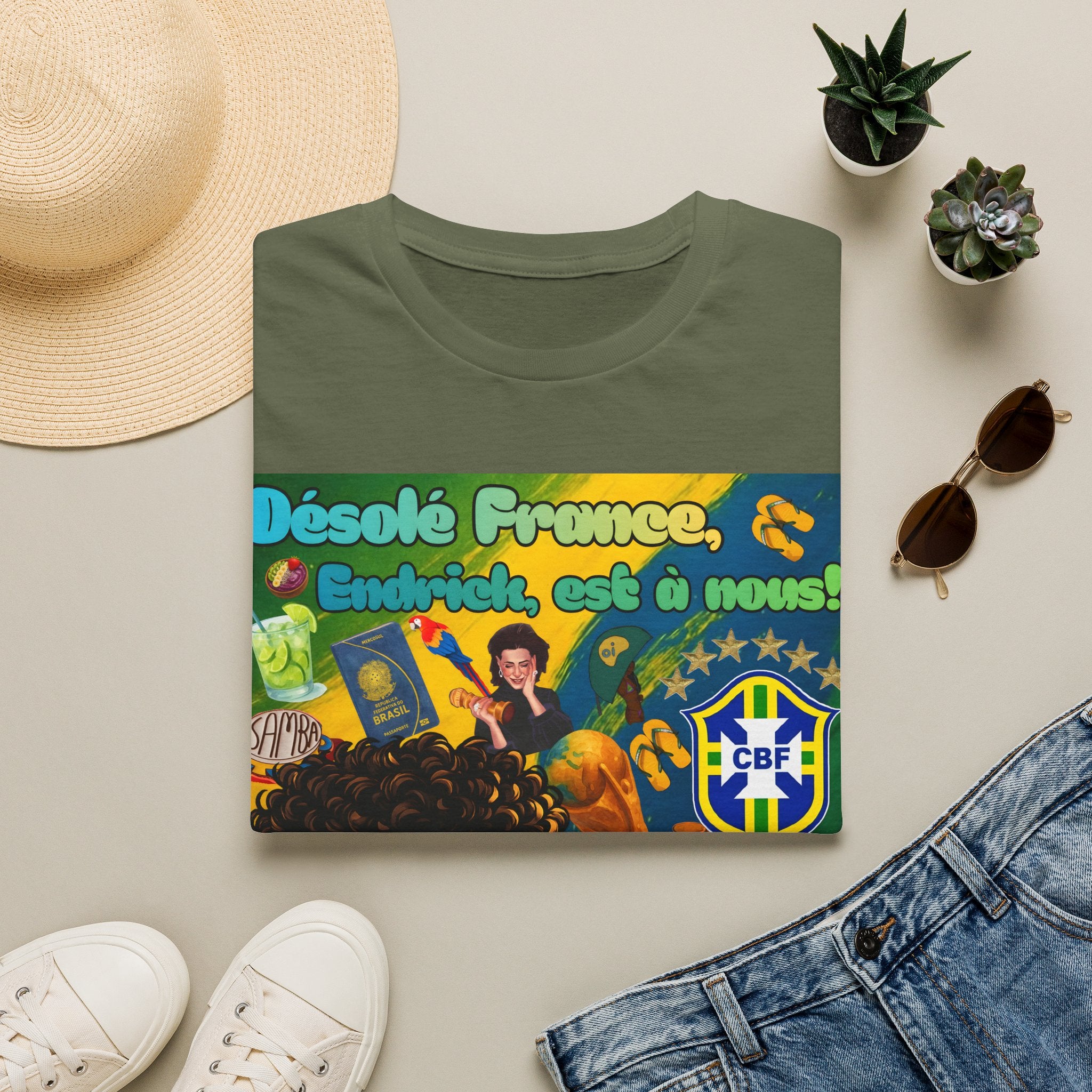 Unisex Graphic T-Shirt | Brasil x França