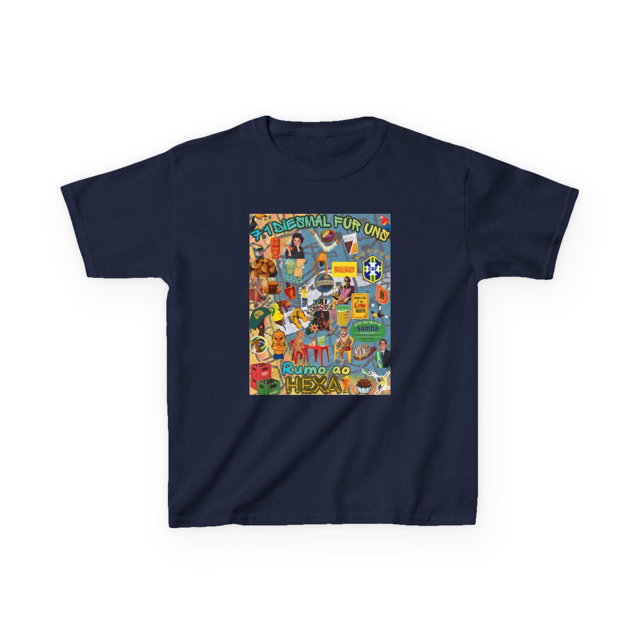 Unisex Kids 100% Algodão | Brasil x Alemanha