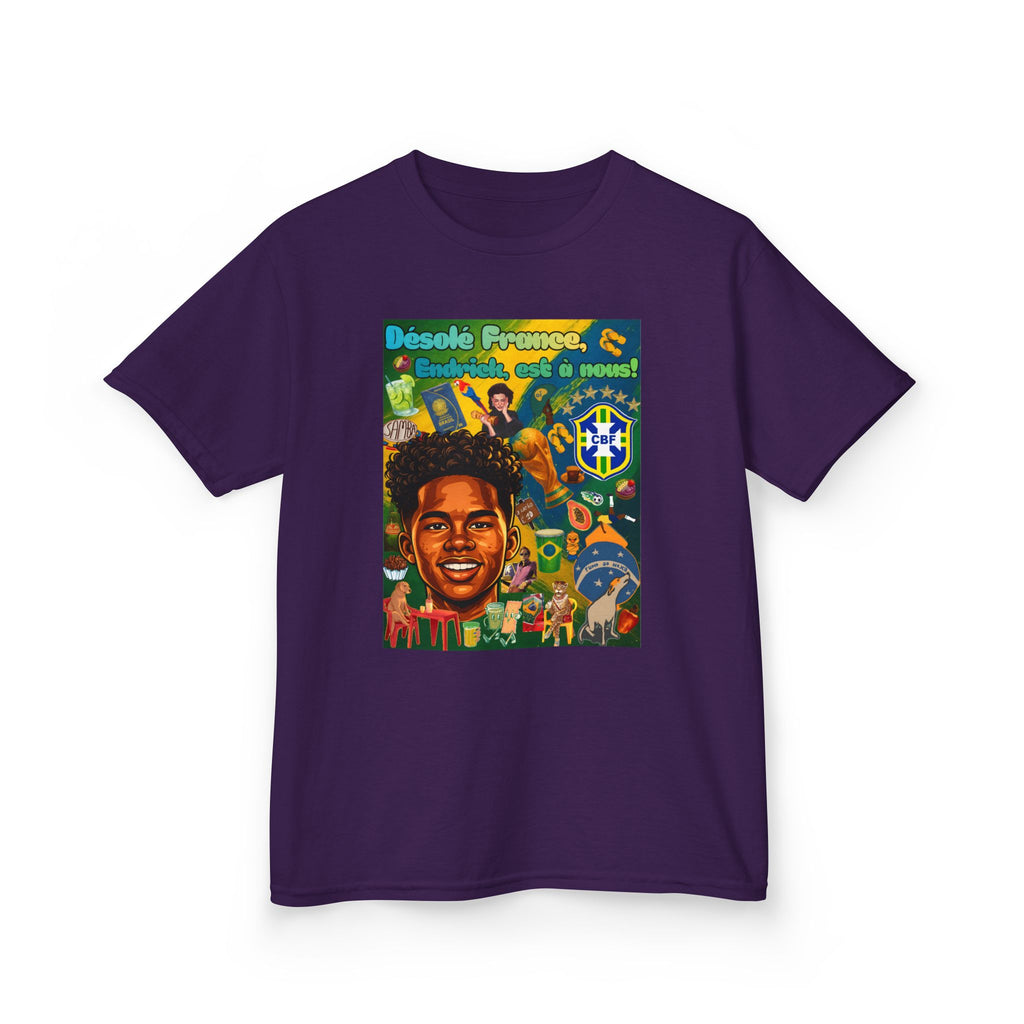 Unisex Kids 100% Algodão | Brasil x França