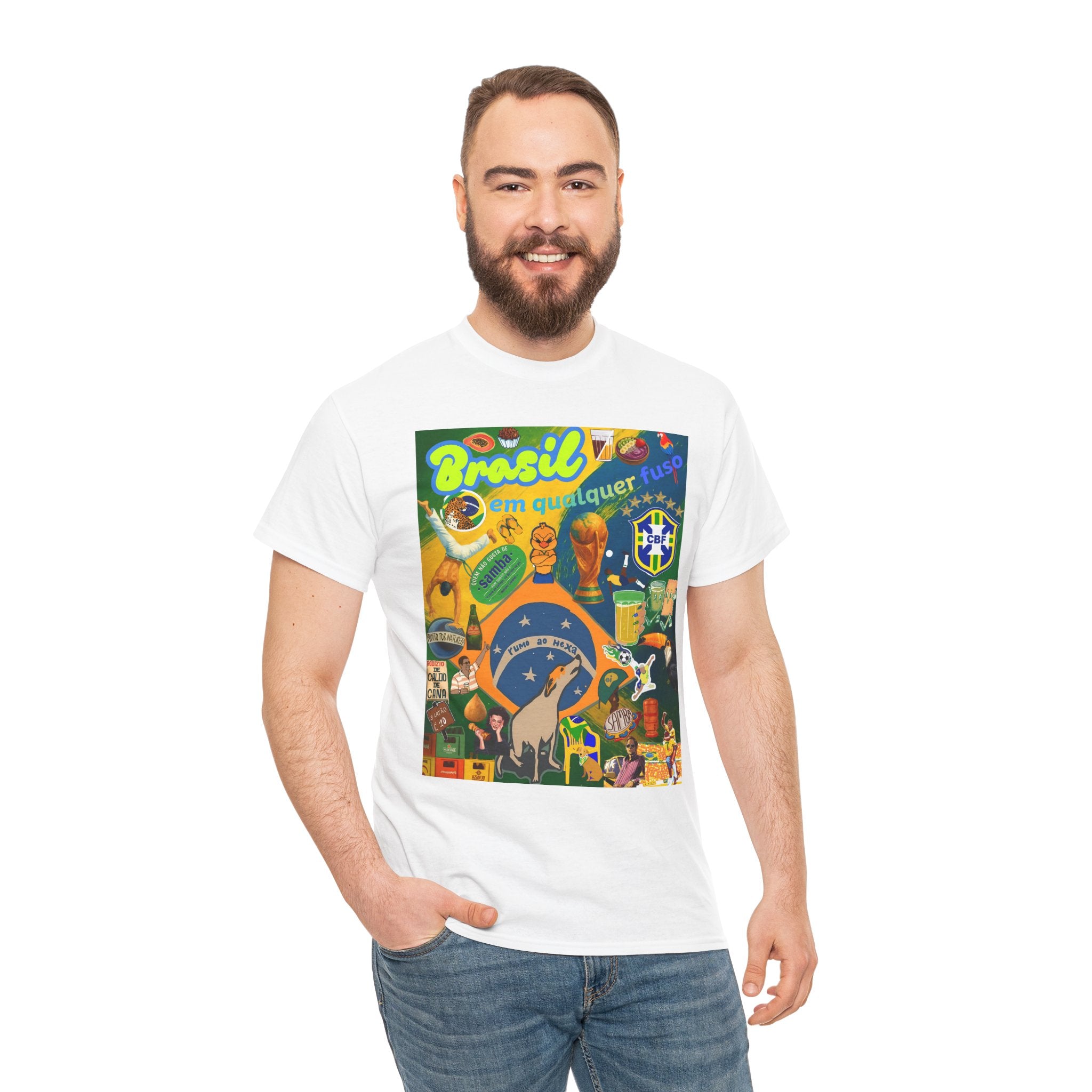 Unisex 100% Algodão OEKO-TEX®  | Brasil em qualquer fuso!