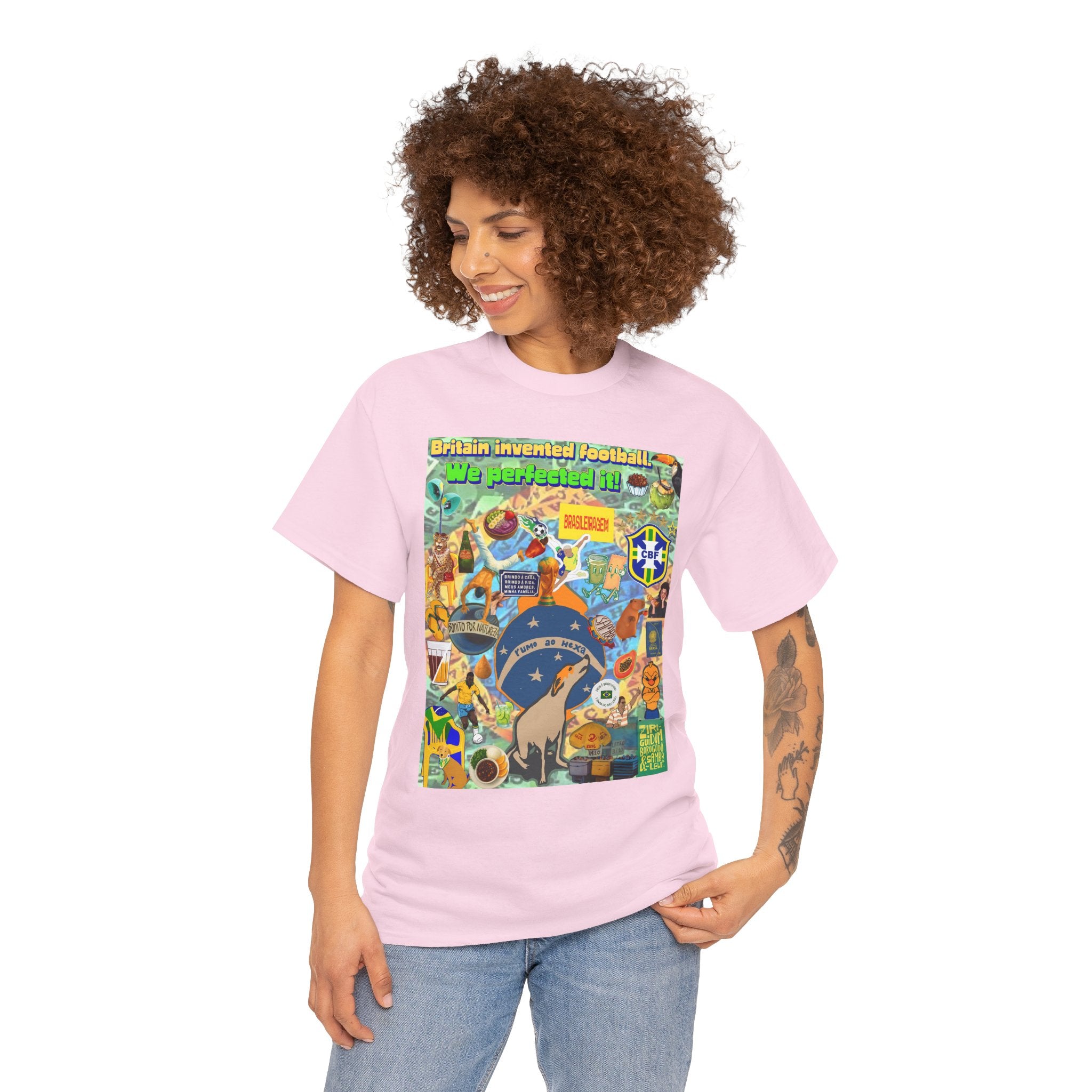 Unisex 100% Algodão OEKO-TEX®  | Brasil x Britain - O jogo nasceu lá, mas o Brasil o elevou a outro patamar!