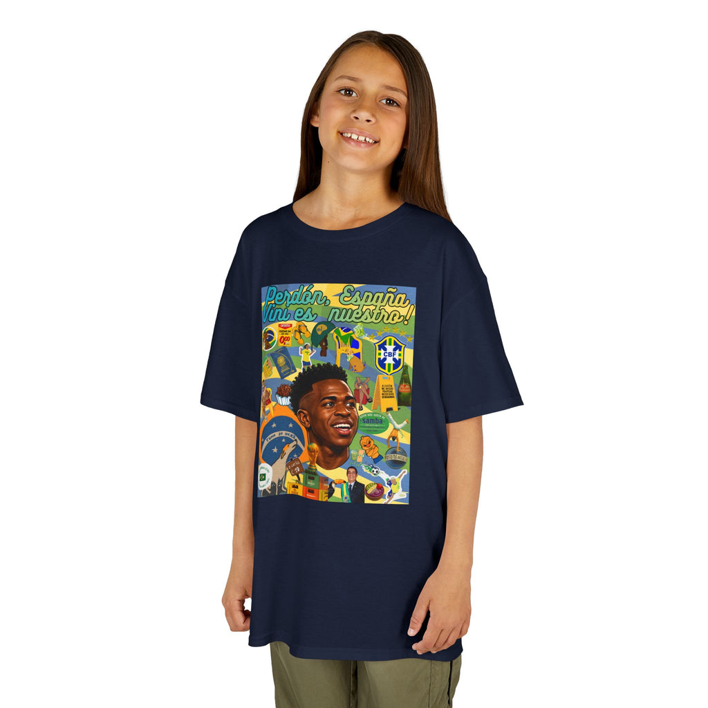 Unisex Kids 100% Algodão | Brasil x Espanha