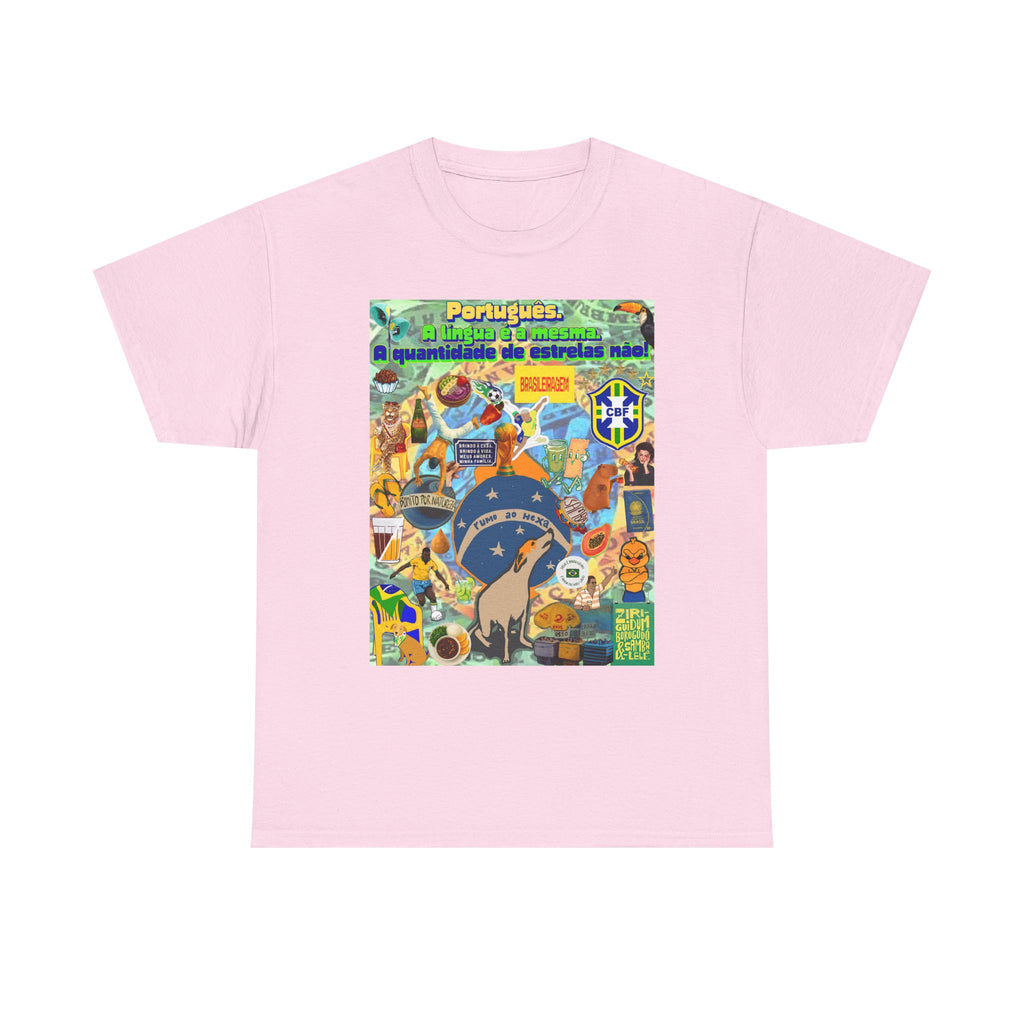 Unisex 100% Algodão OEKO-TEX®  | Brasil x Portugal - Quantidade de estrelas.