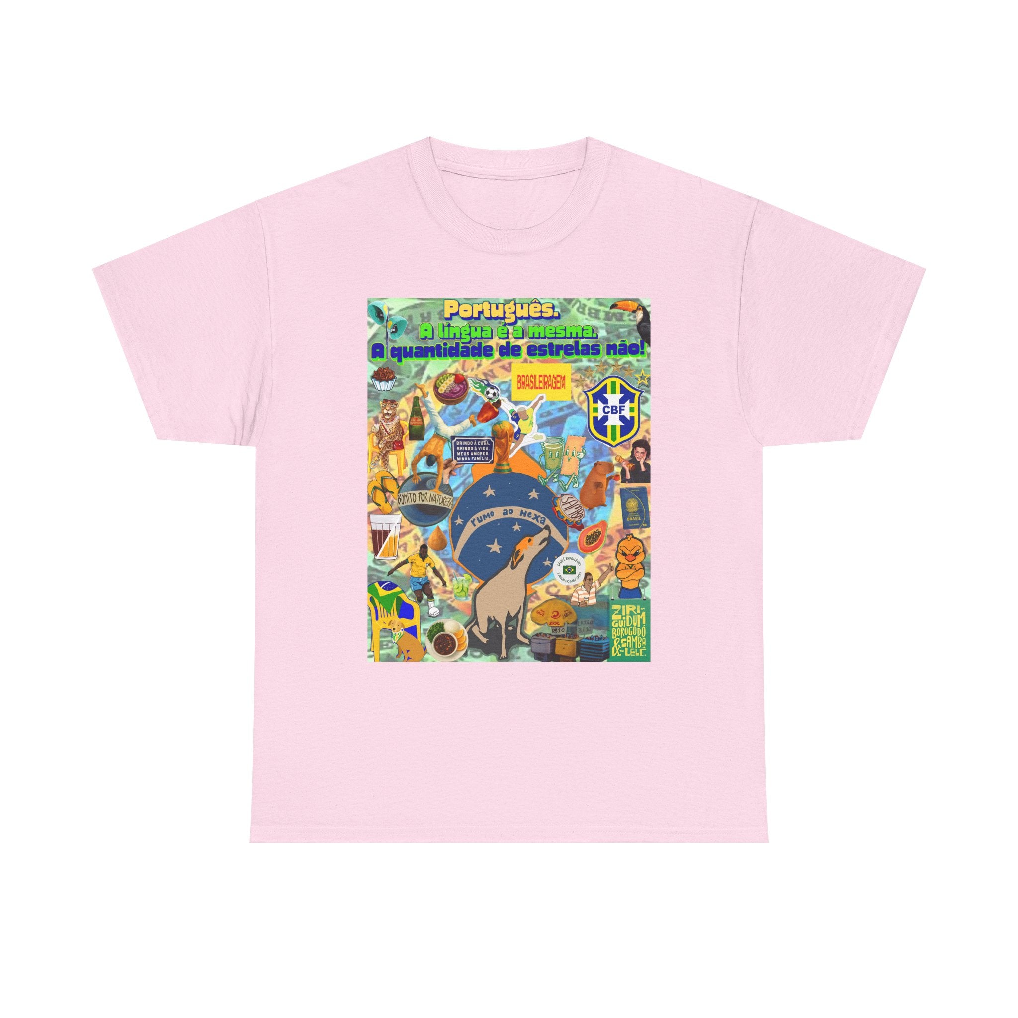 Unisex 100% Algodão OEKO-TEX®  | Brasil x Portugal - Quantidade de estrelas.