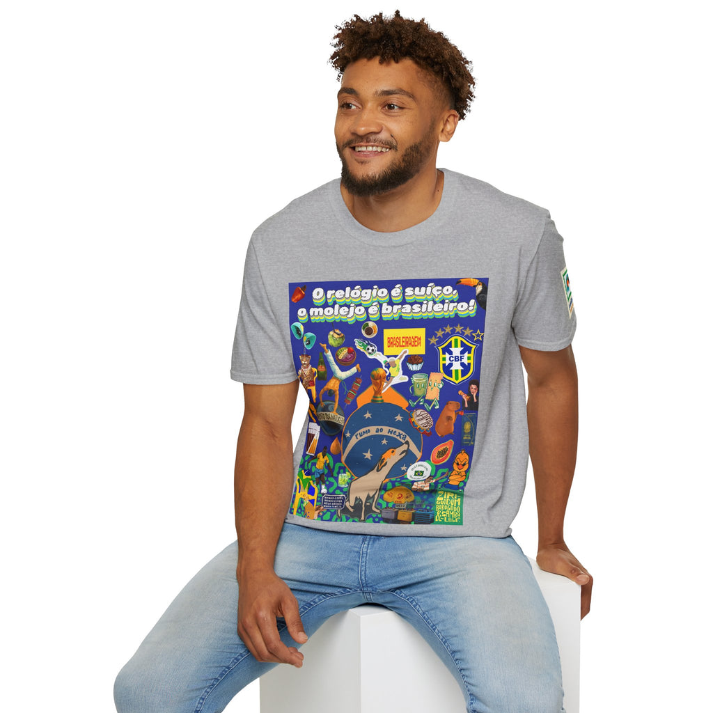 Unisex Graphic T-Shirt | Brasil x Suíça- O relógio é deles, o molejo é nosso!