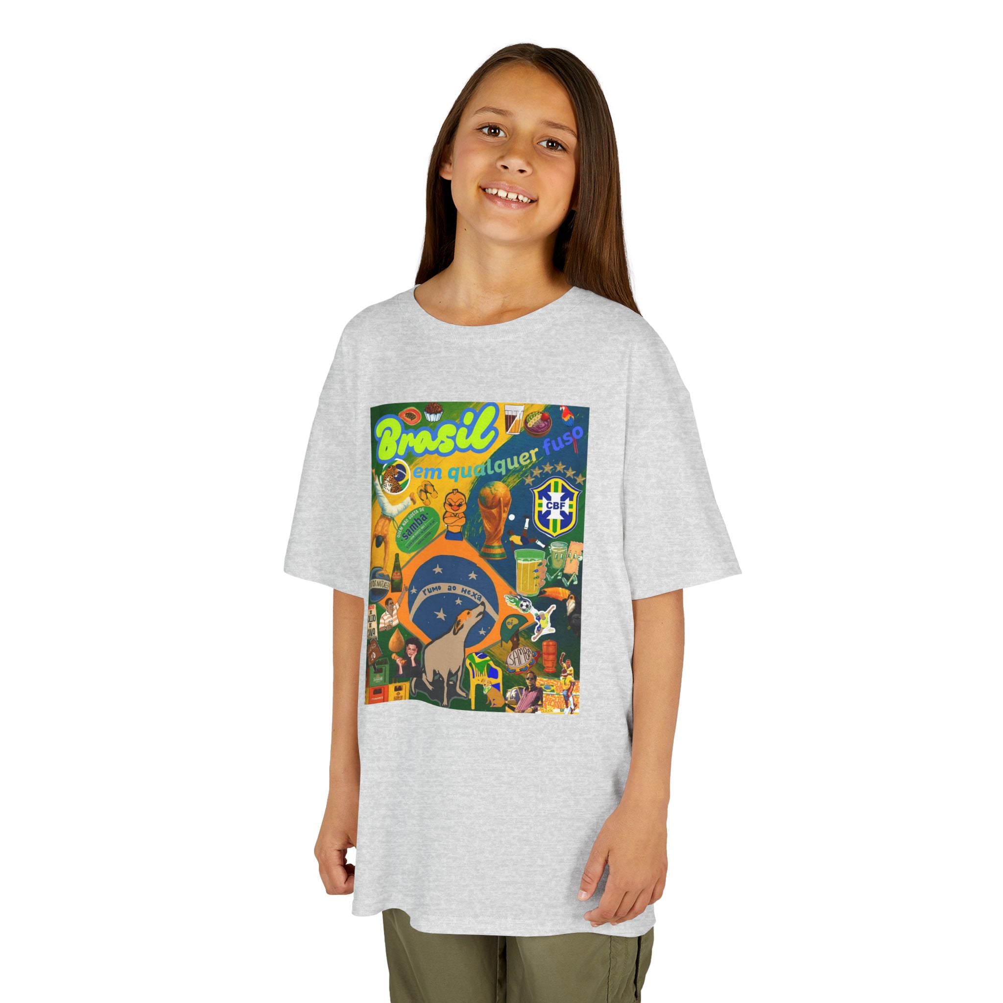 Unisex Kids 100% Algodão | Brasil em qualquer fuso!