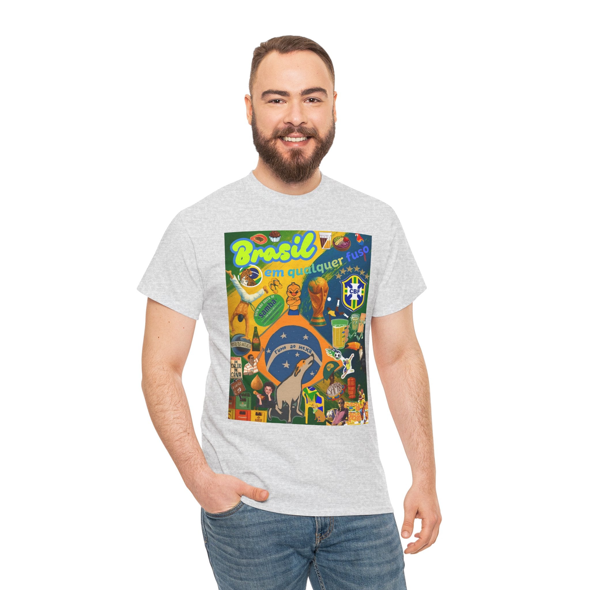 Unisex 100% Algodão OEKO-TEX®  | Brasil em qualquer fuso!