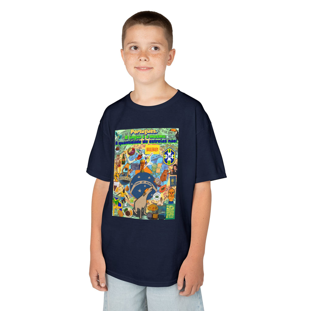 Unisex Kids 100% Algodão | Brasil x Portugal