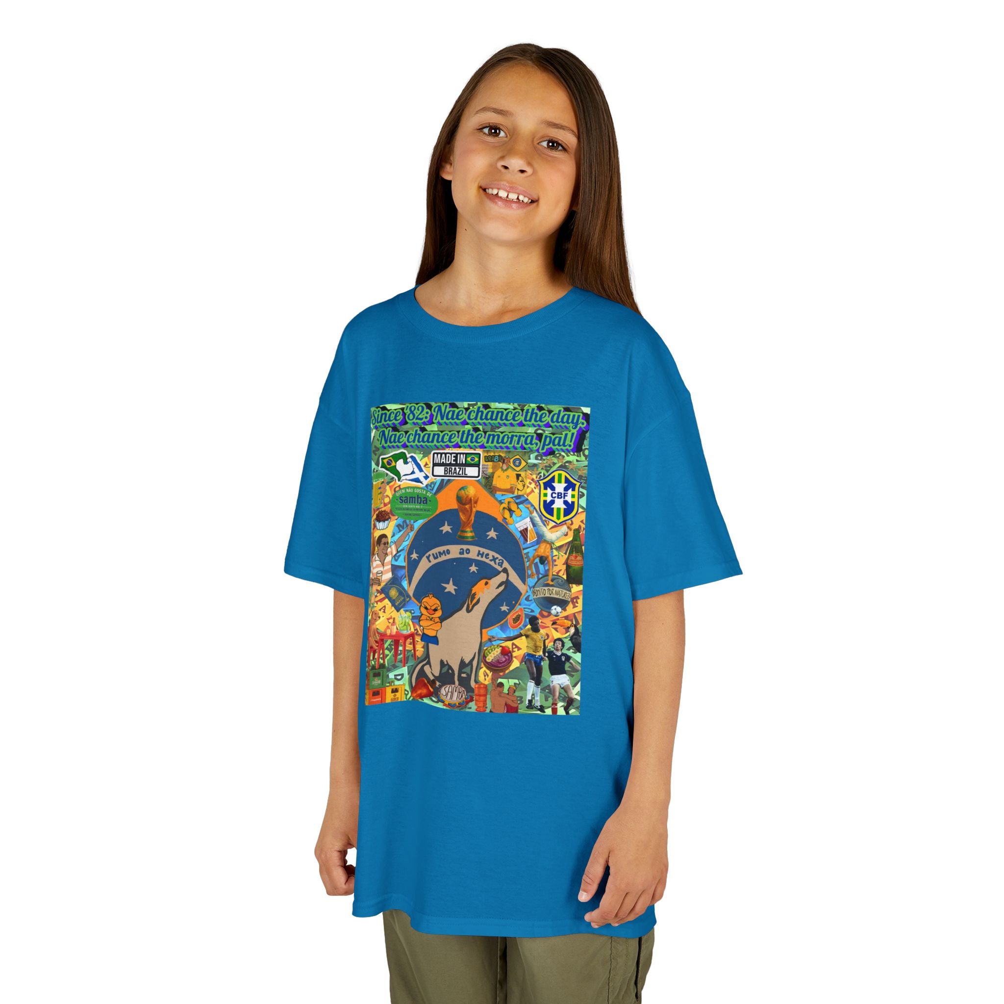 Unisex Kids 100% Algodão- Brasil x Escócia