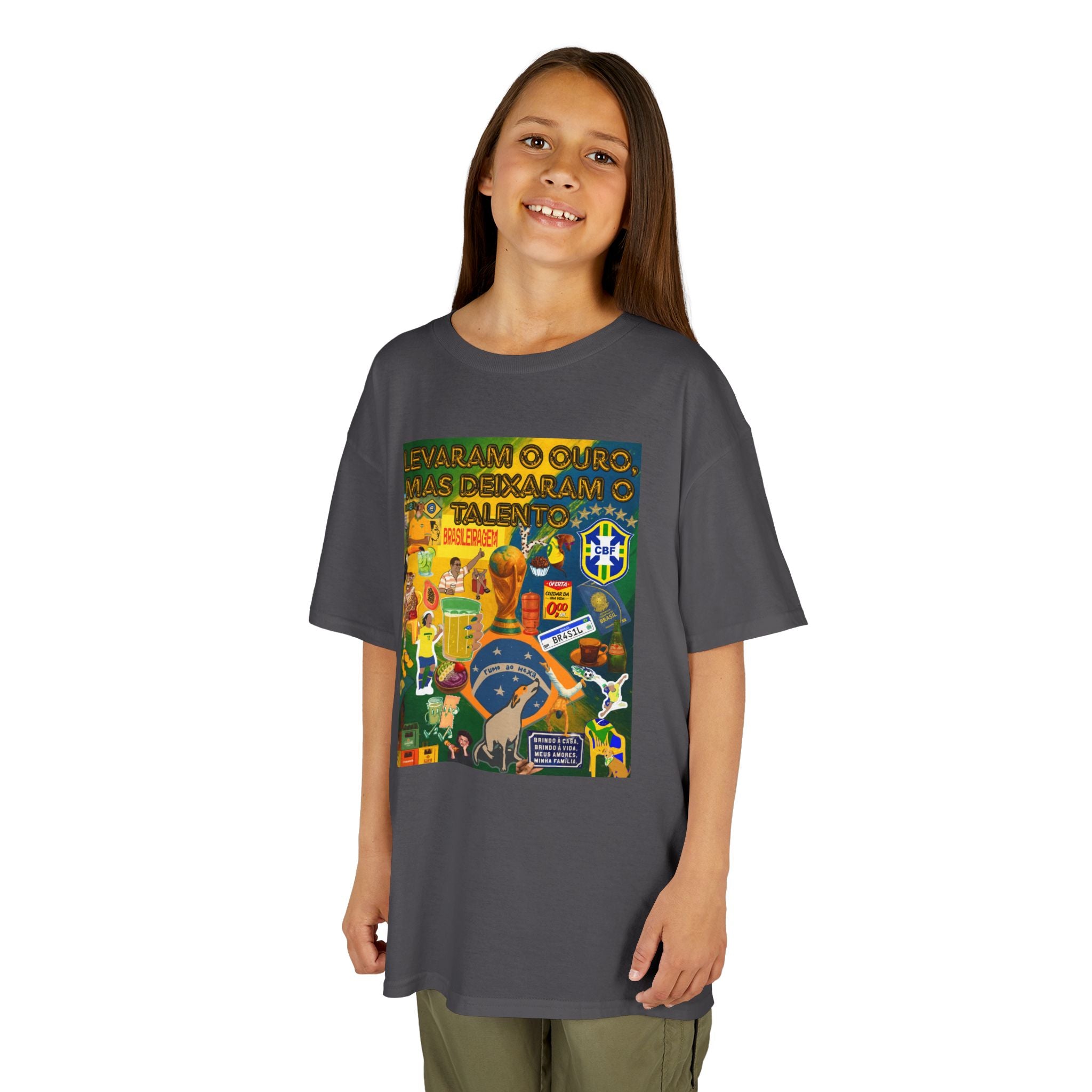 Unisex Kids 100% Algodão | Brasil x Portugal