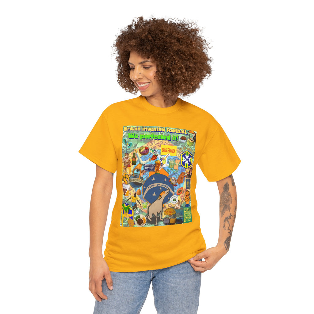 Unisex 100% Algodão OEKO-TEX®  | Brasil x Britain - O jogo nasceu lá, mas o Brasil o elevou a outro patamar!