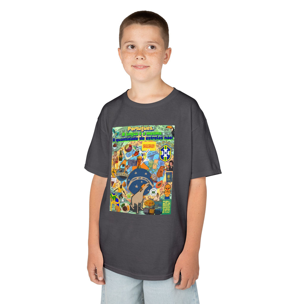 Unisex Kids 100% Algodão | Brasil x Portugal