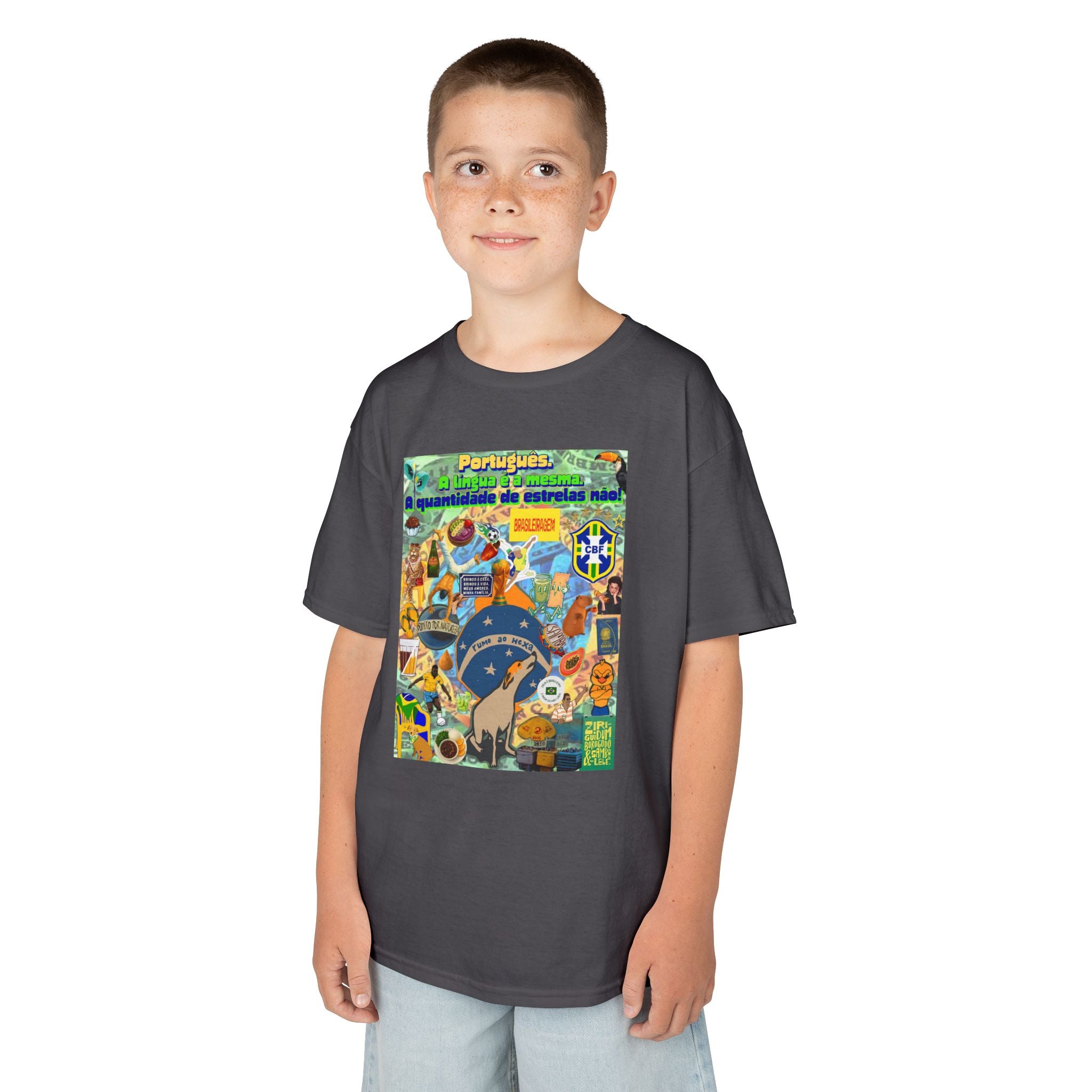 Unisex Kids 100% Algodão | Brasil x Portugal