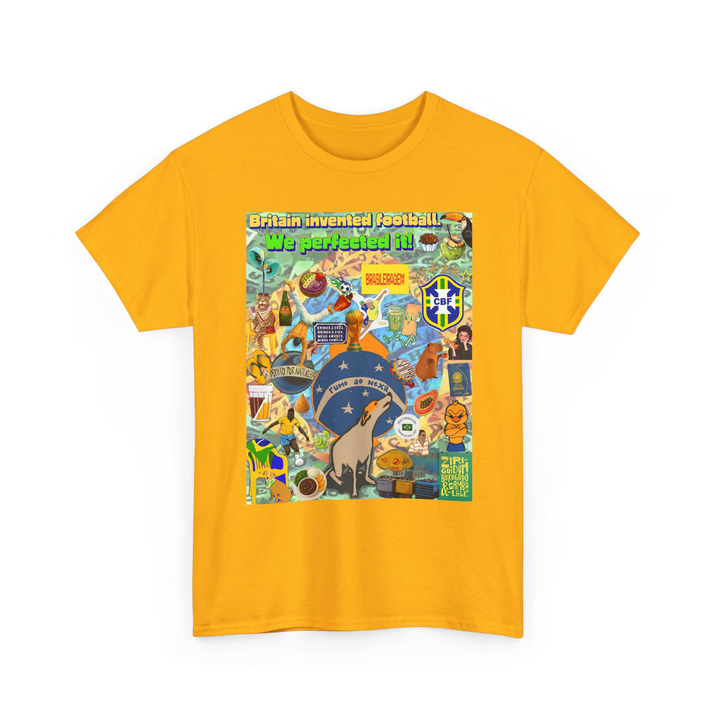 Unisex 100% Algodão OEKO-TEX®  | Brasil x Britain - O jogo nasceu lá, mas o Brasil o elevou a outro patamar!
